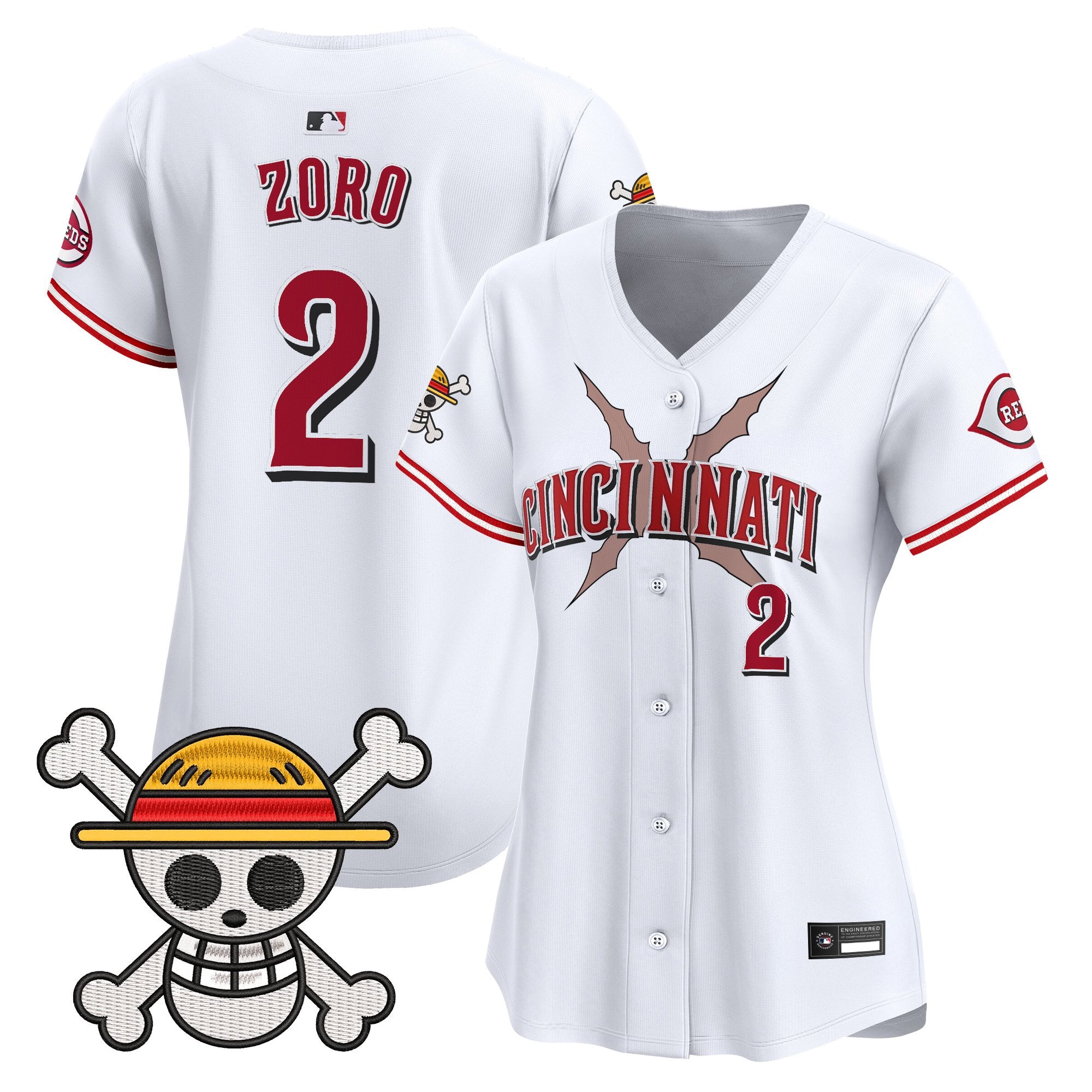 Women's Cincinnati Reds x One Piece Vapor Premier Limited Jersey - Stitched