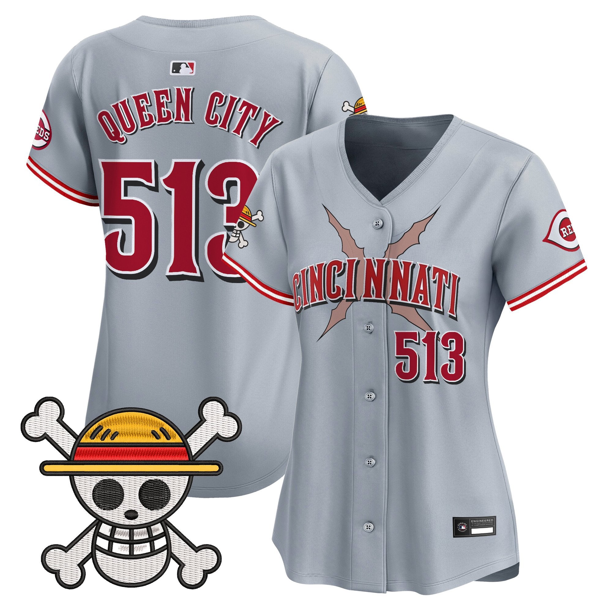 Women's Cincinnati Reds x One Piece Vapor Premier Limited Jersey - Stitched