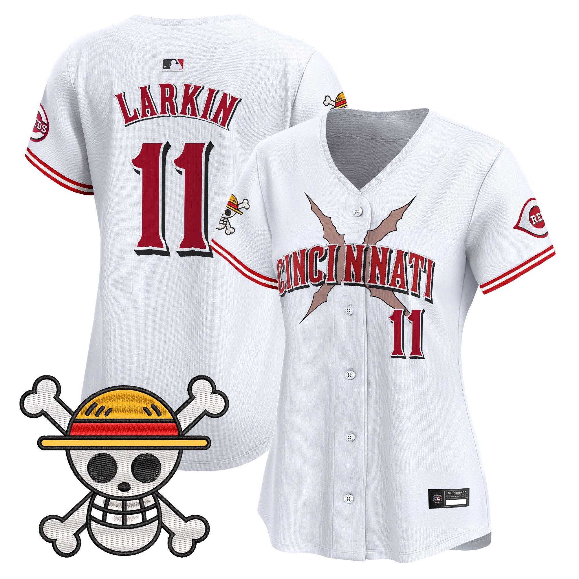 Women's Cincinnati Reds x One Piece Vapor Premier Limited Jersey - Stitched