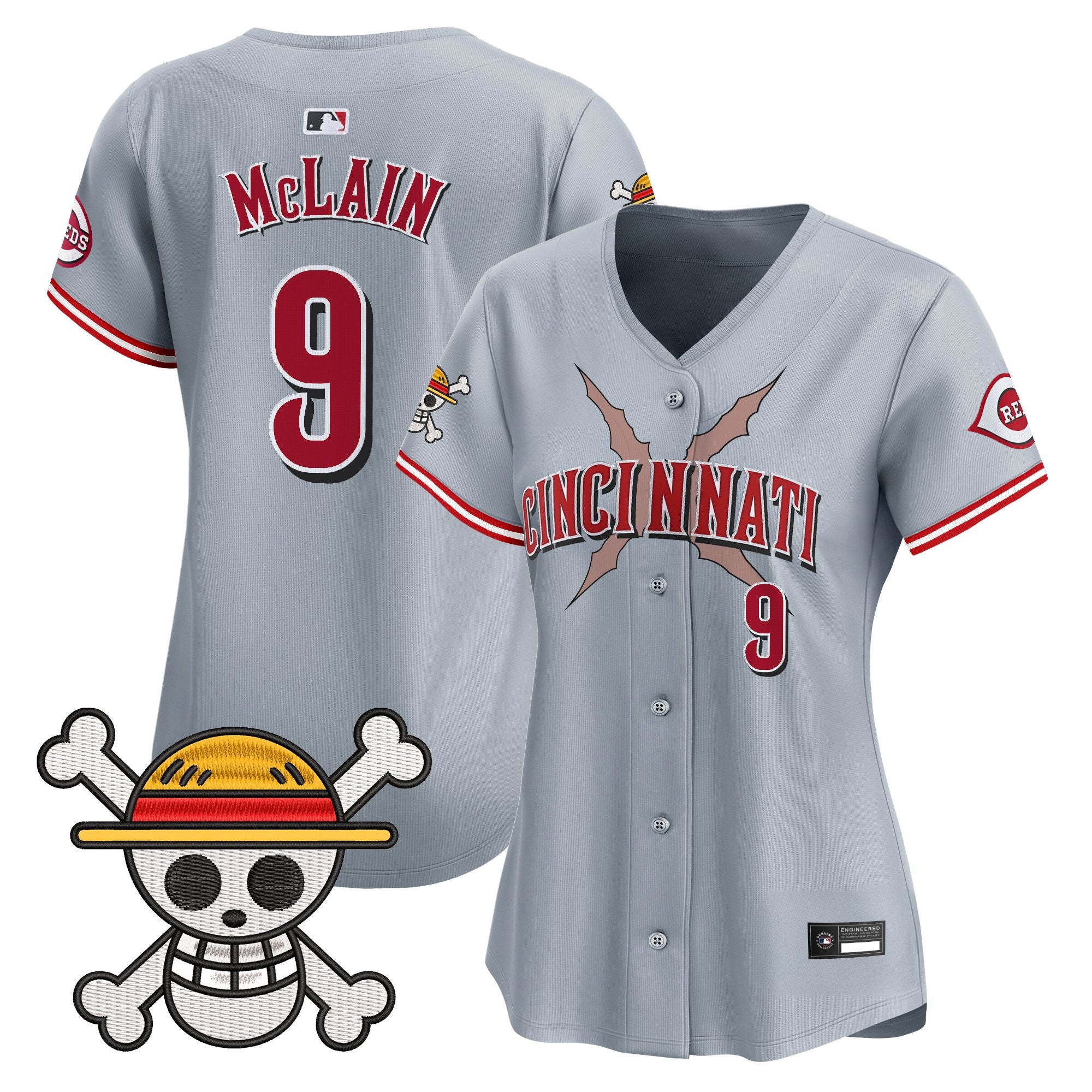 Women's Cincinnati Reds x One Piece Vapor Premier Limited Jersey - Stitched