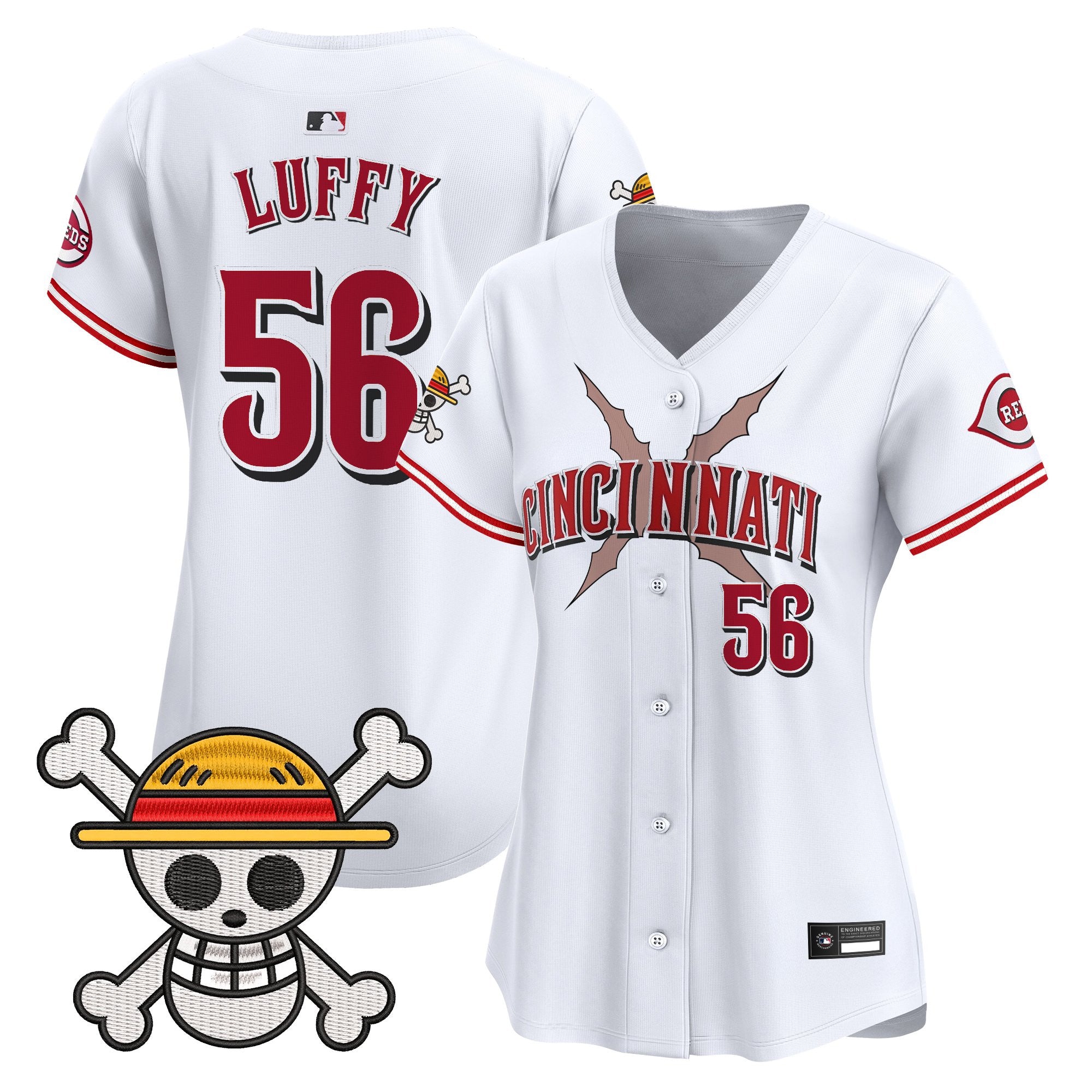 Women's Cincinnati Reds x One Piece Vapor Premier Limited Jersey - Stitched