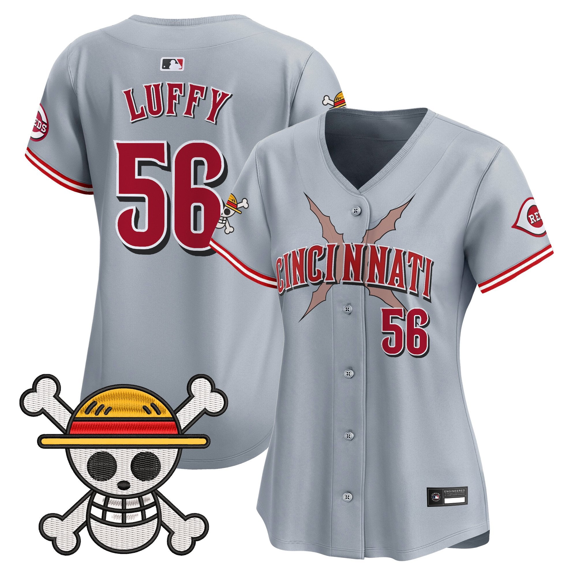 Women's Cincinnati Reds x One Piece Vapor Premier Limited Jersey - Stitched