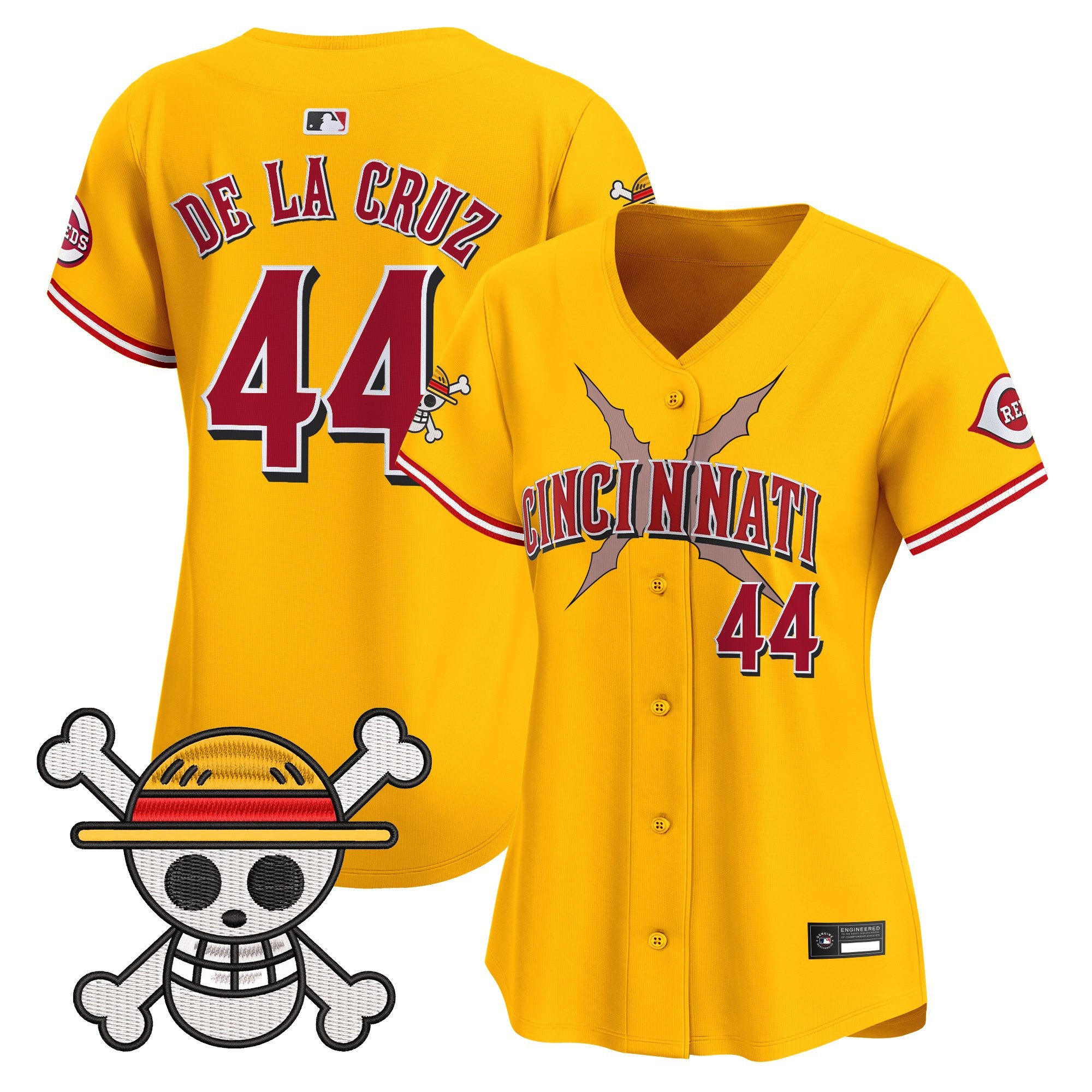 Women's Cincinnati Reds x One Piece Vapor Premier Limited Jersey - Stitched