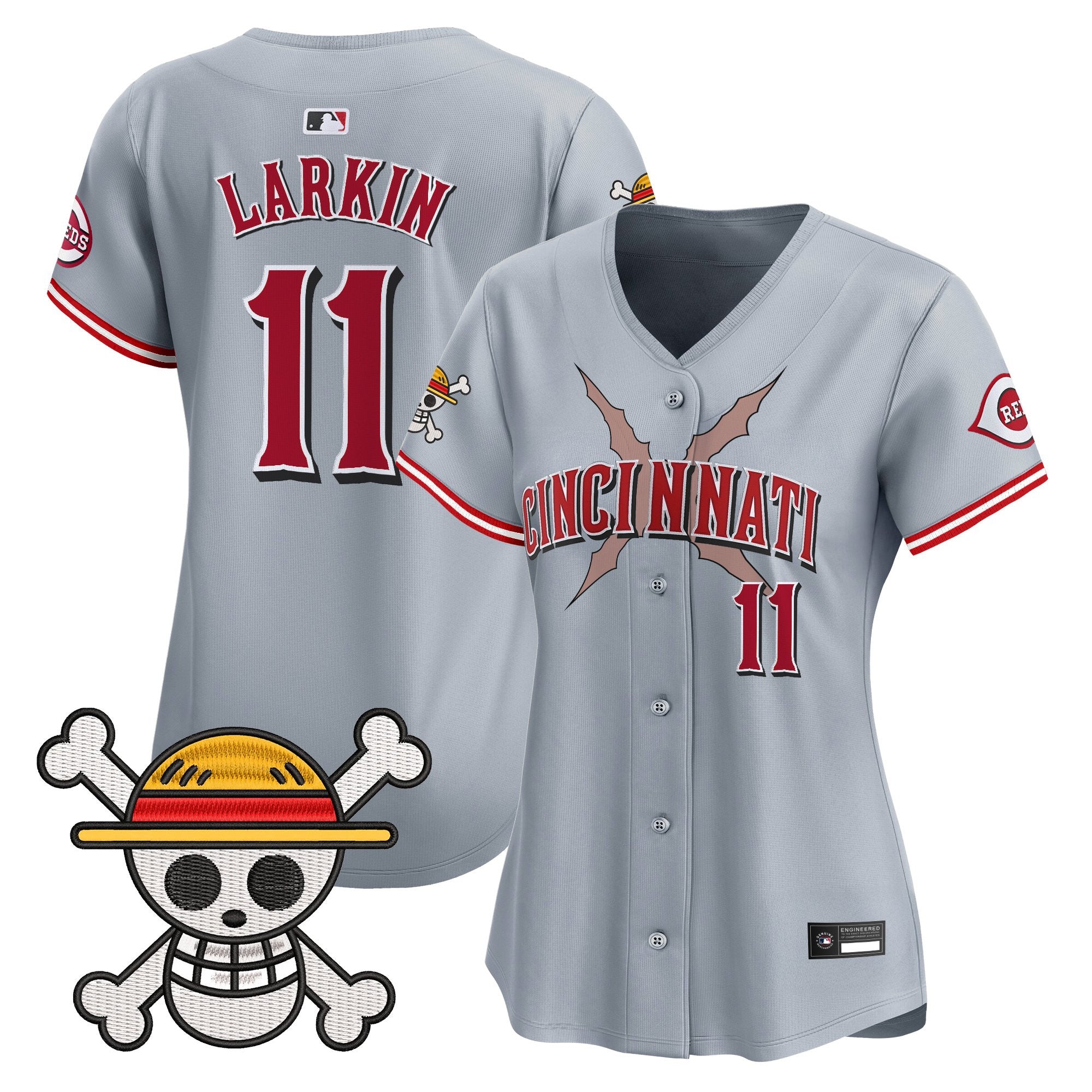 Women's Cincinnati Reds x One Piece Vapor Premier Limited Jersey - Stitched