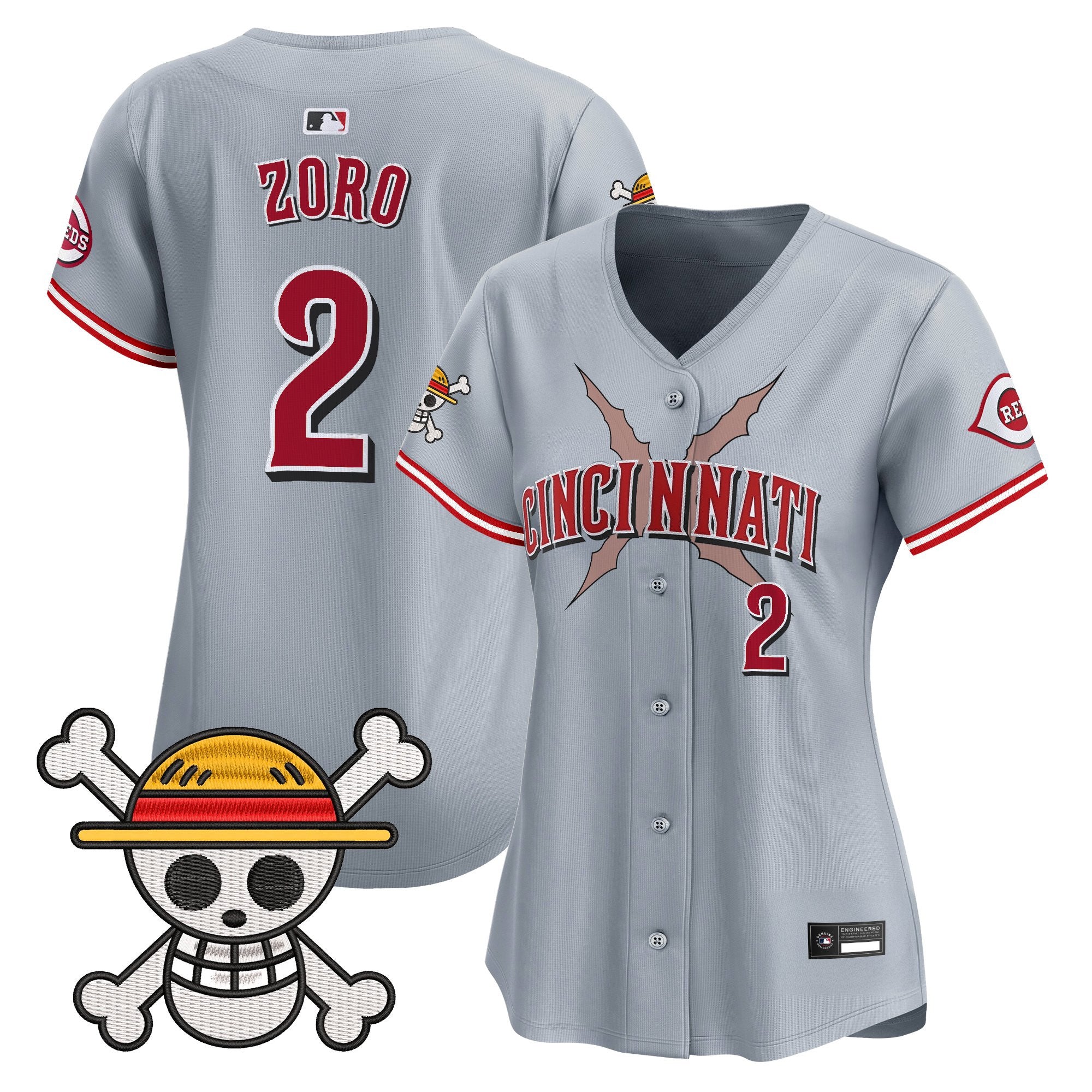 Women's Cincinnati Reds x One Piece Vapor Premier Limited Jersey - Stitched