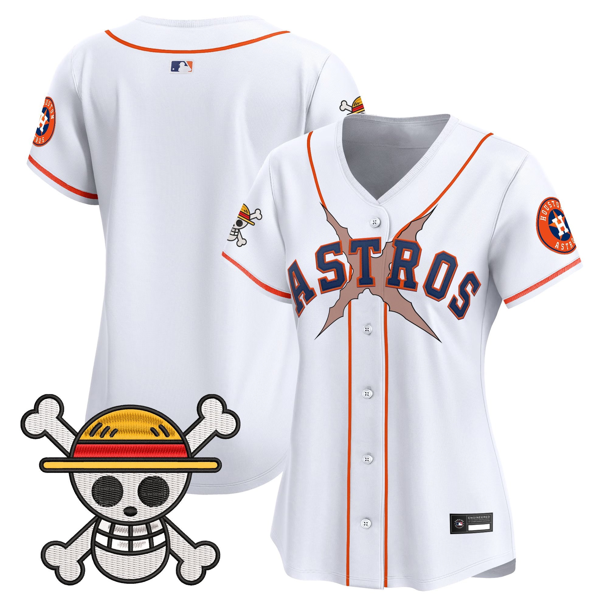 Women's Houston Astros x One Piece Vapor Premier Limited Jersey - Stitched