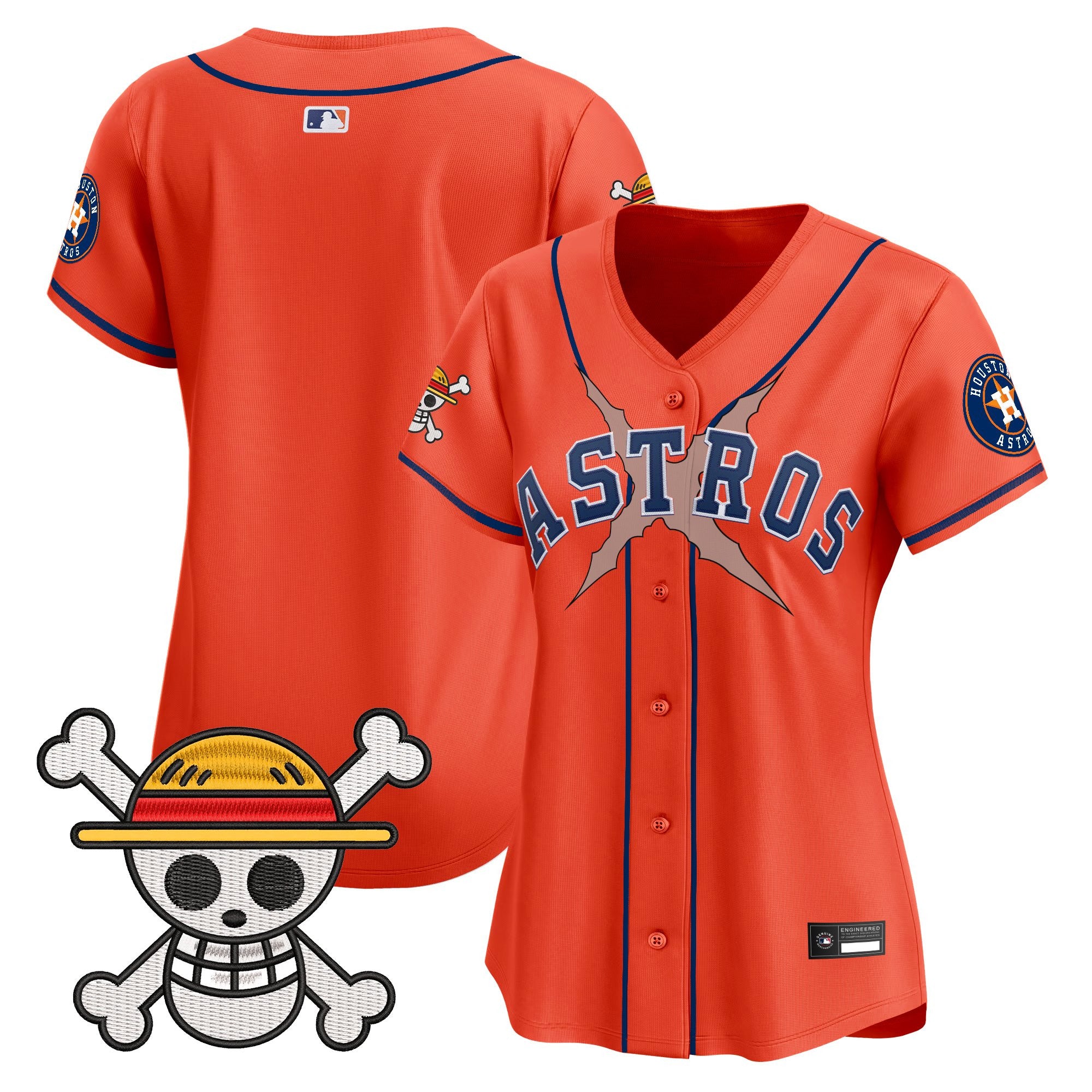 Women's Houston Astros x One Piece Vapor Premier Limited Jersey - Stitched