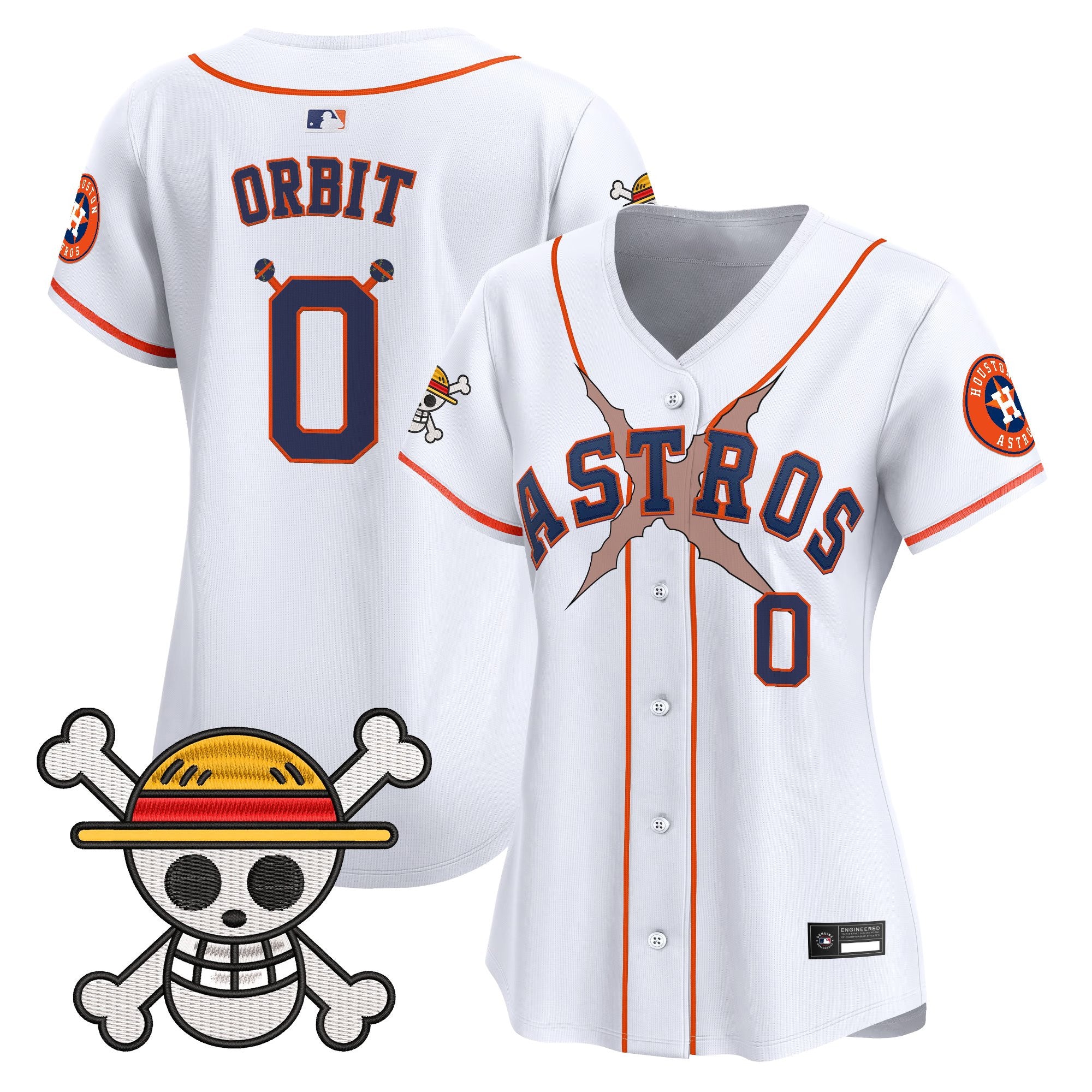 Women's Houston Astros x One Piece Vapor Premier Limited Jersey - Stitched