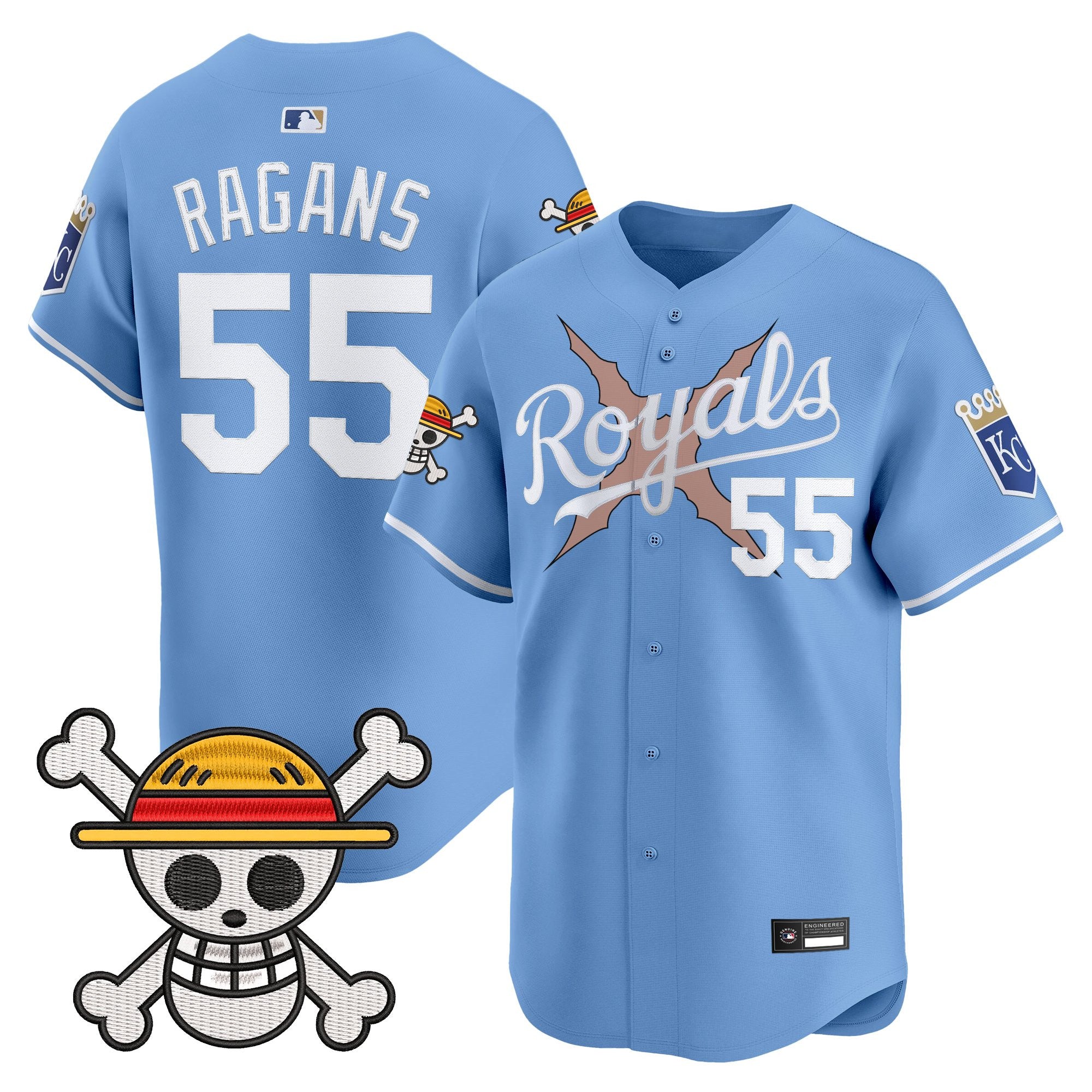 Men's Kansas City Royals x One Piece Vapor Premier Limited Jersey - Stitched