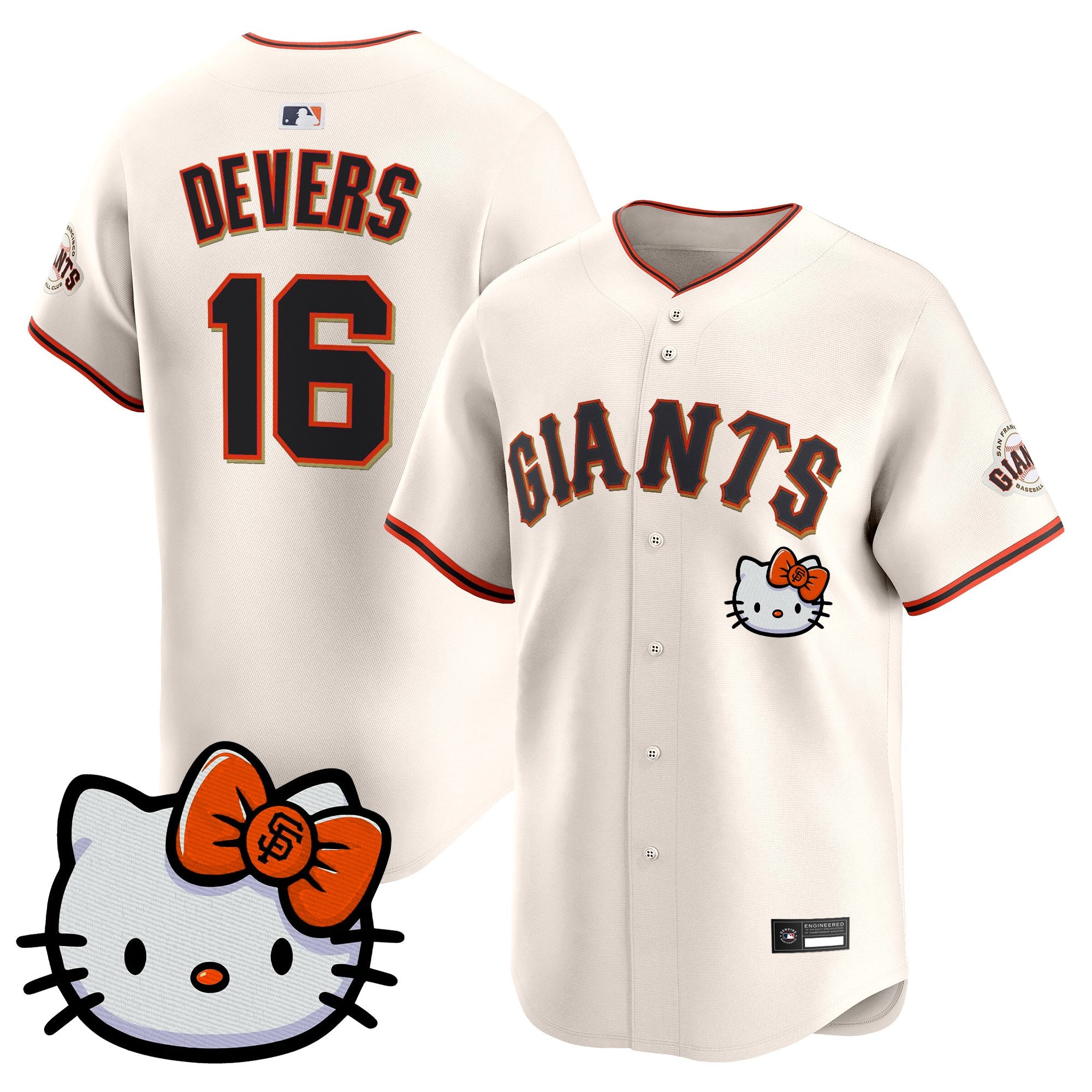 Unisex San Francisco Giants Hello Kitty Vapor Premier Limited Jersey – All Stitched
