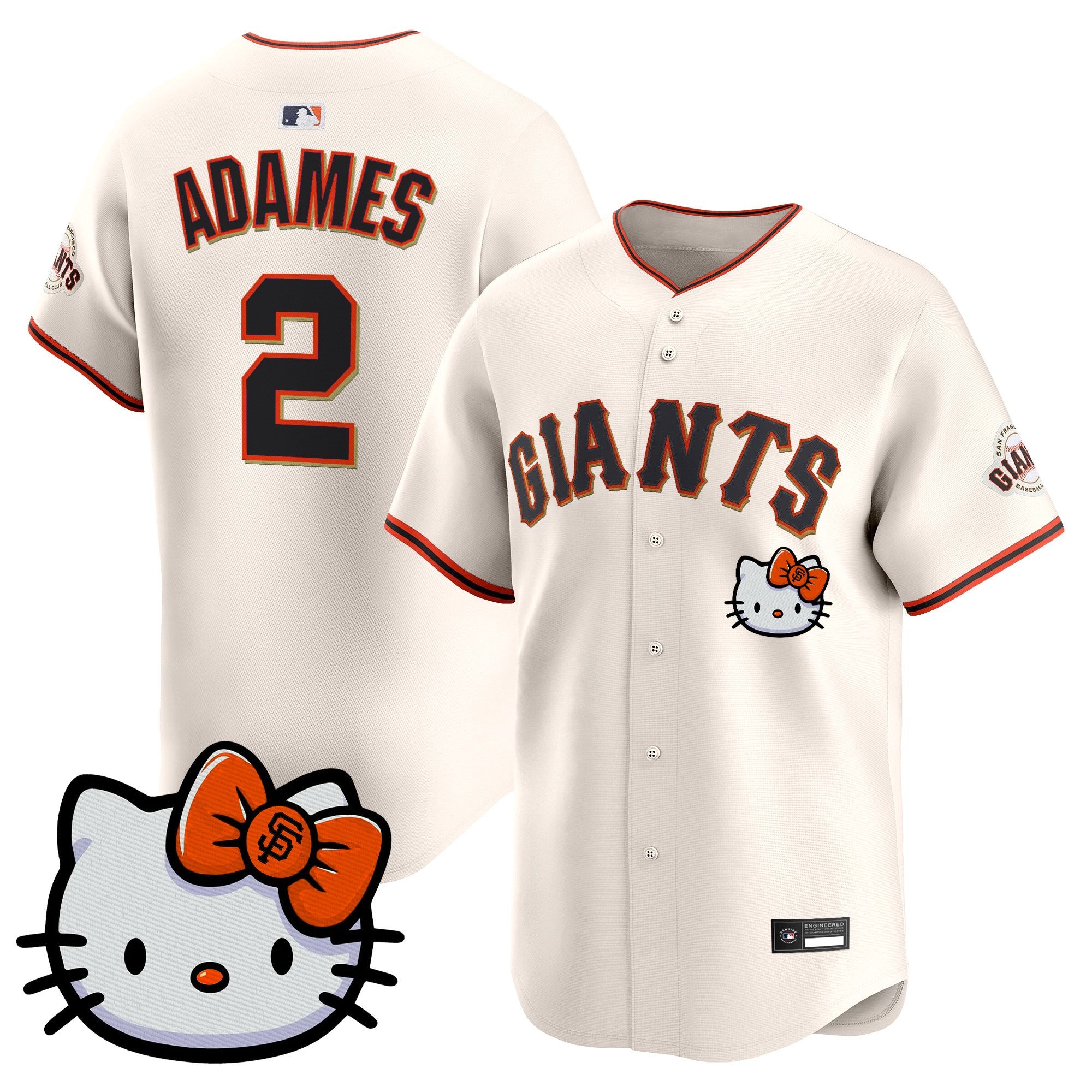 Unisex San Francisco Giants Hello Kitty Vapor Premier Limited Jersey – All Stitched