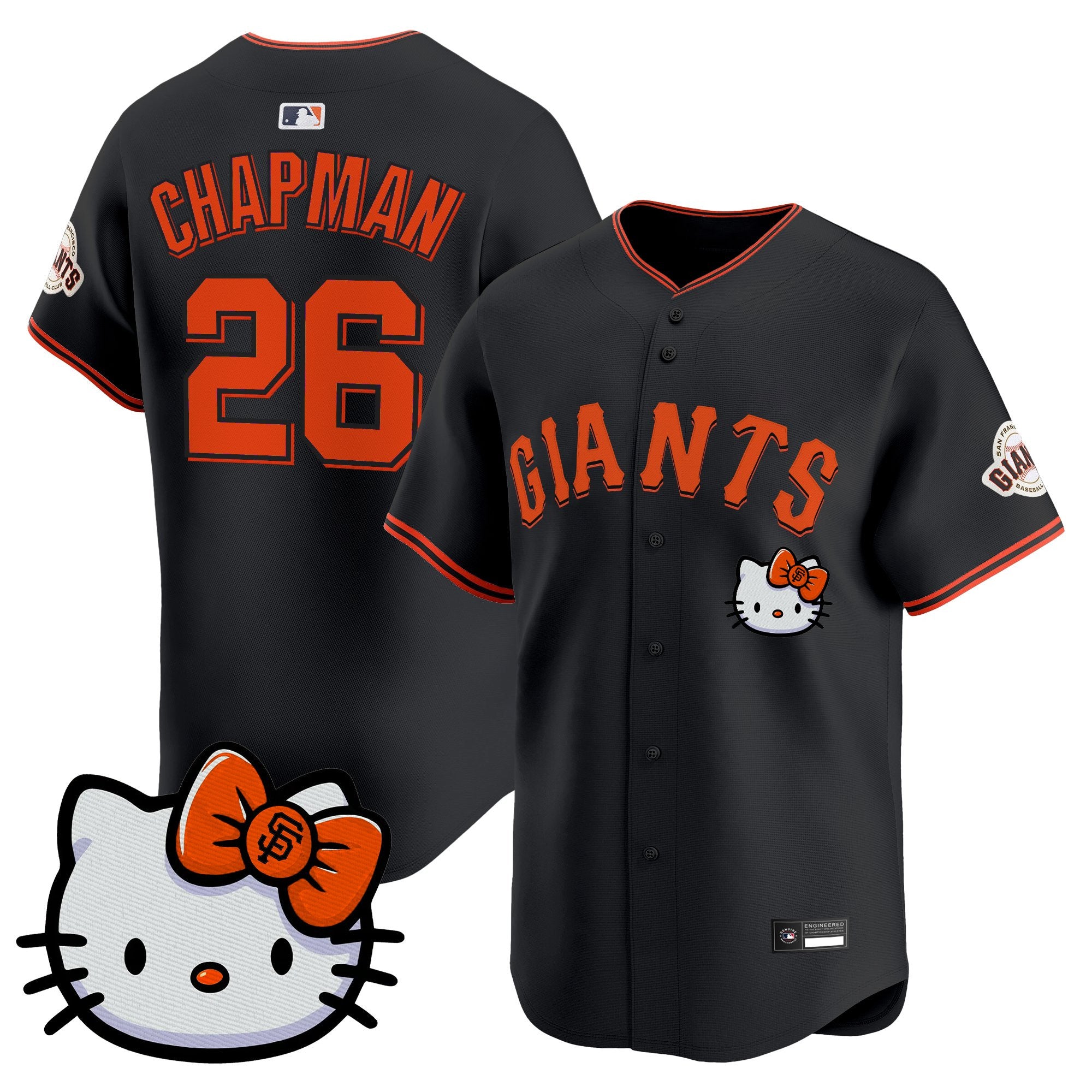 Unisex San Francisco Giants Hello Kitty Vapor Premier Limited Jersey – All Stitched