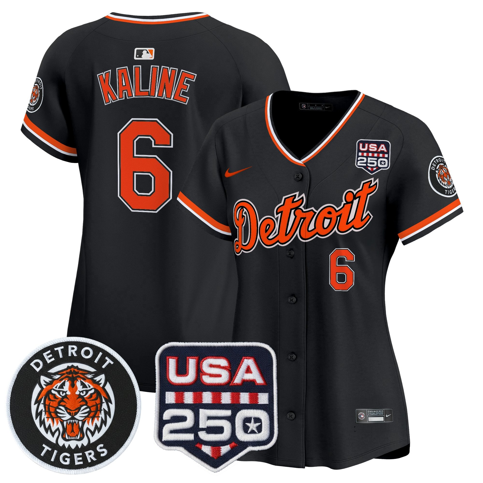 Women's Detroit Tigers 2026 Alternate Vapor Premier Limited Jersey - 250America Patch - All Stitched