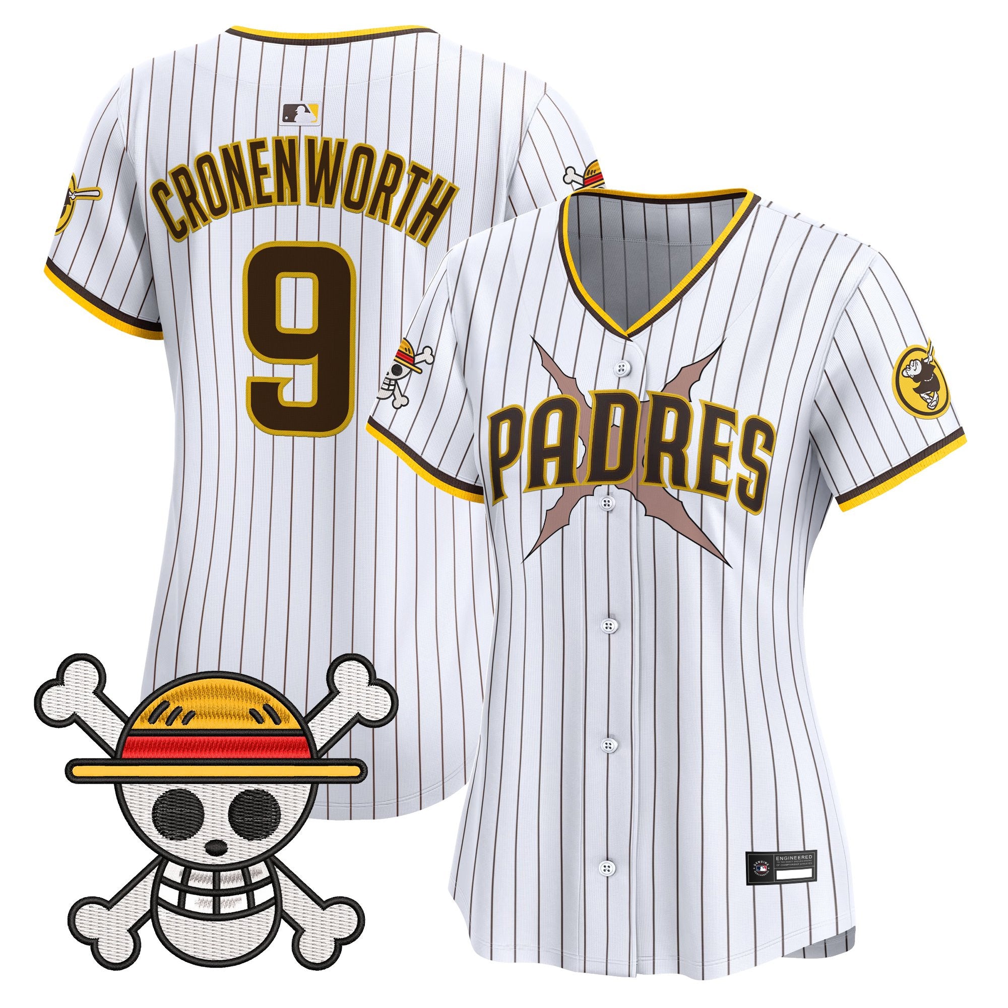 Women's Padres x One Piece Vapor Premier Limited Jersey - Stitched