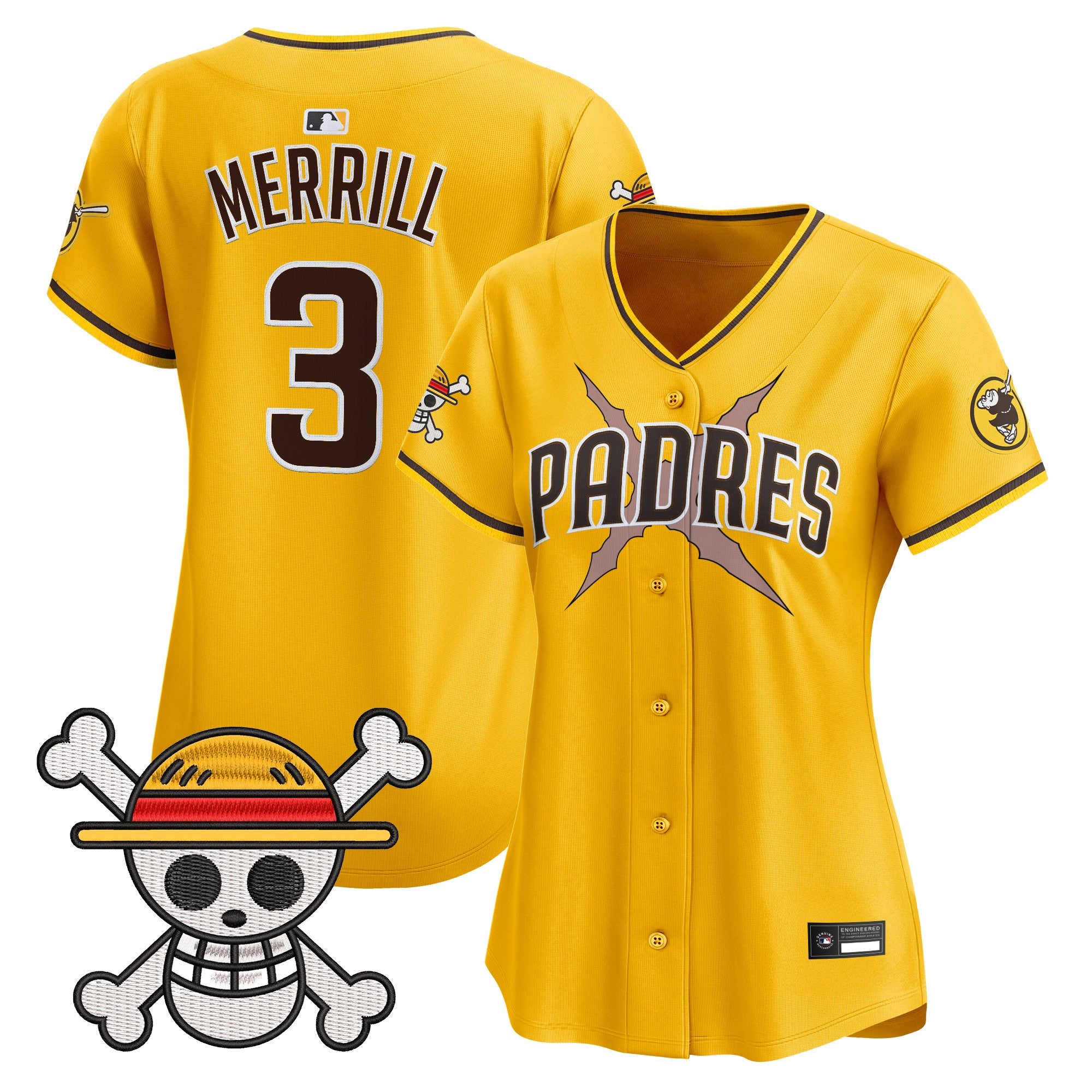 Women's Padres x One Piece Vapor Premier Limited Jersey - Stitched