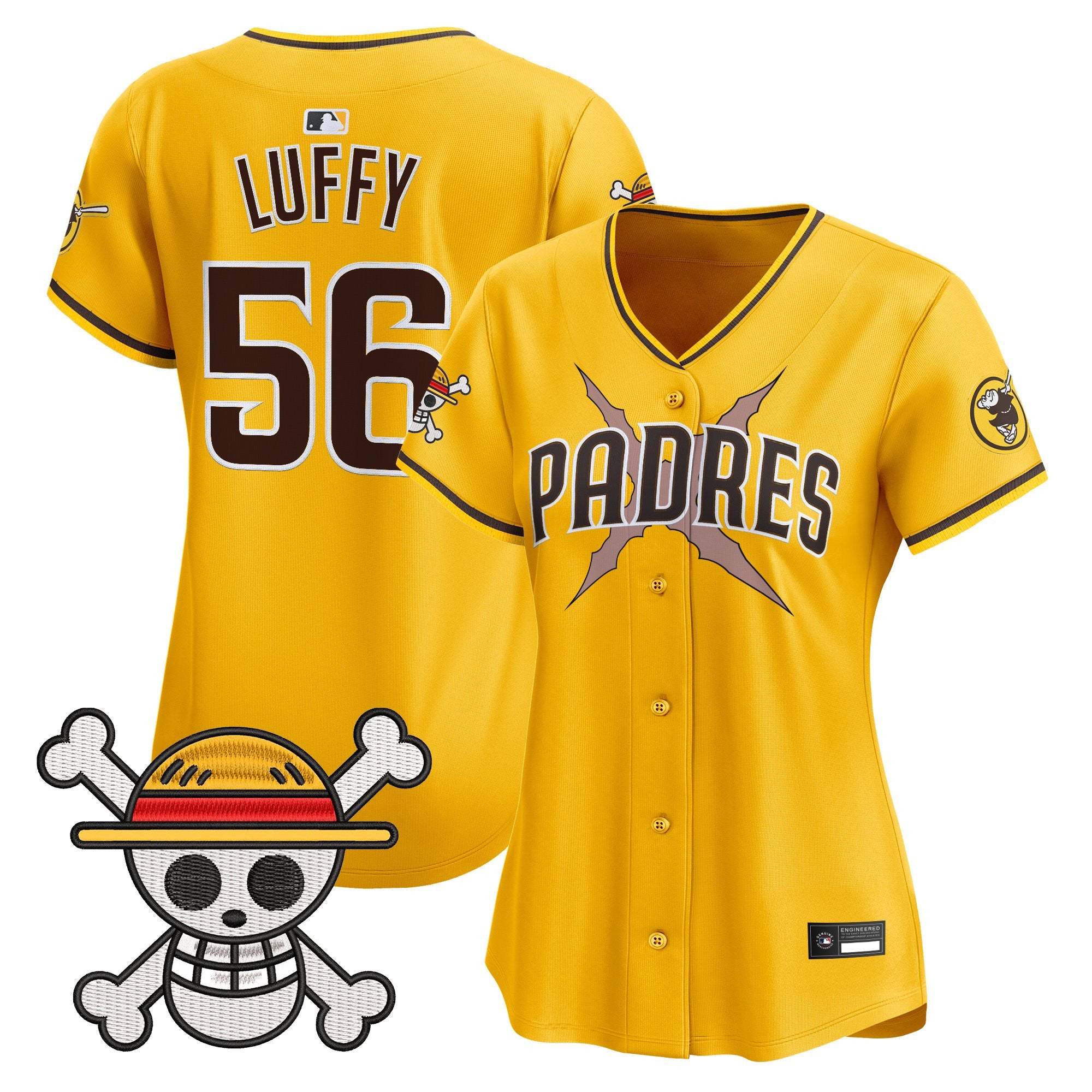 Women's Padres x One Piece Vapor Premier Limited Jersey - Stitched