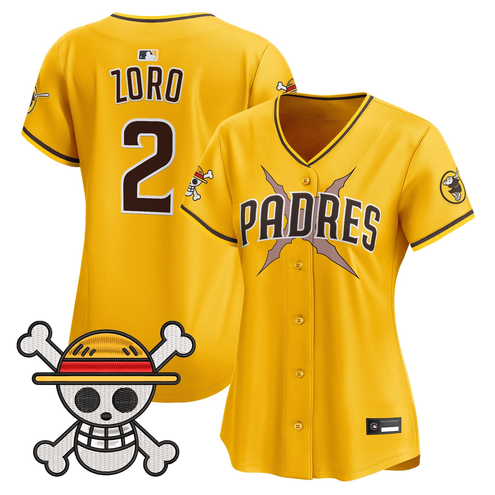 Women's Padres x One Piece Vapor Premier Limited Jersey - Stitched