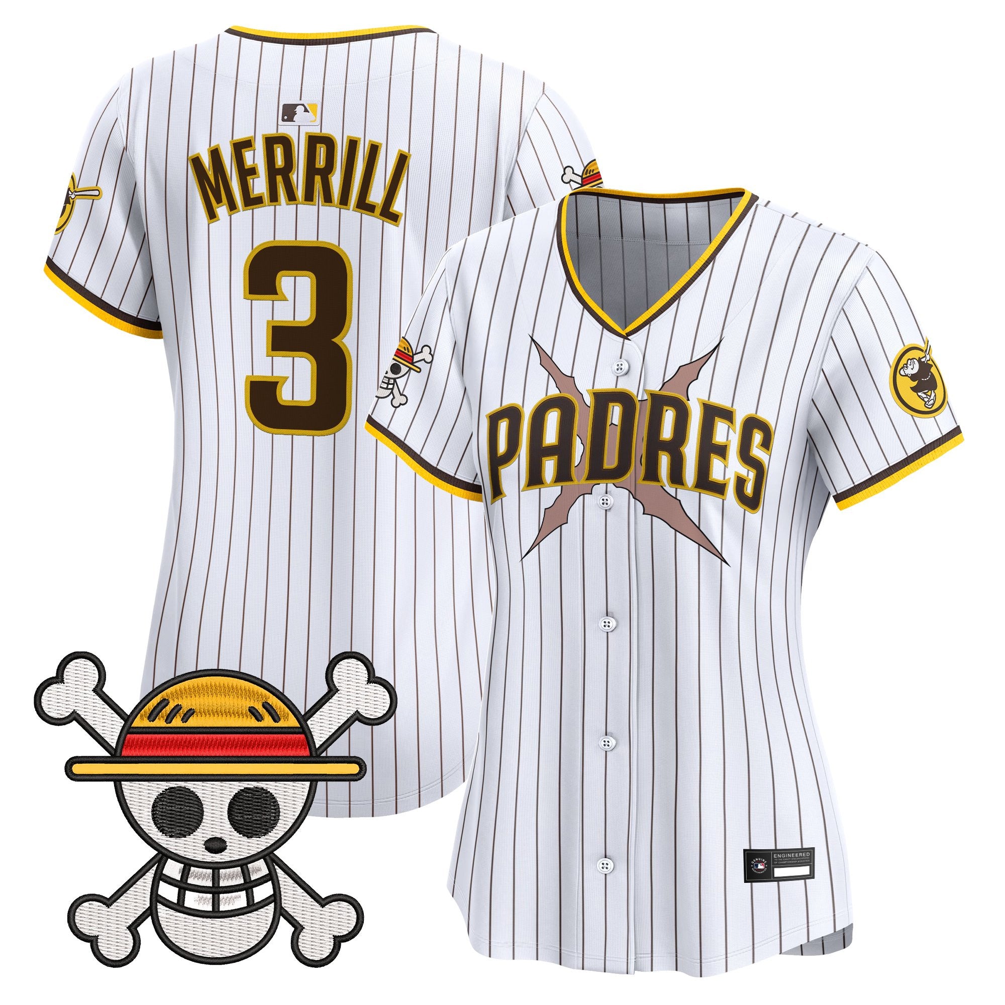 Women's Padres x One Piece Vapor Premier Limited Jersey - Stitched