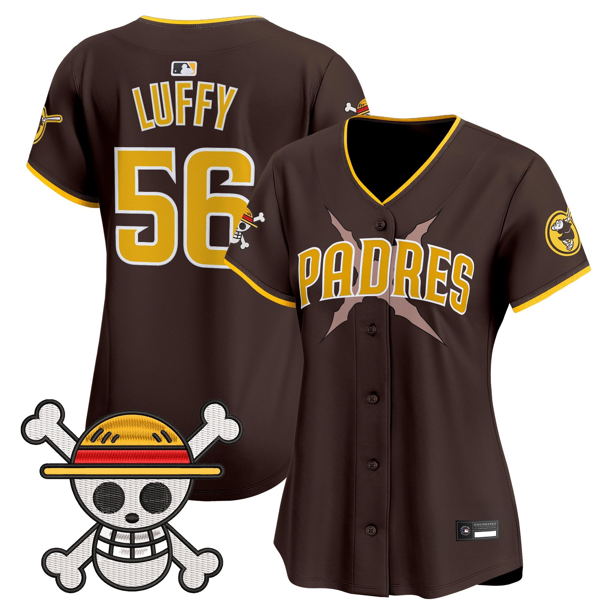 Women's Padres x One Piece Vapor Premier Limited Jersey - Stitched