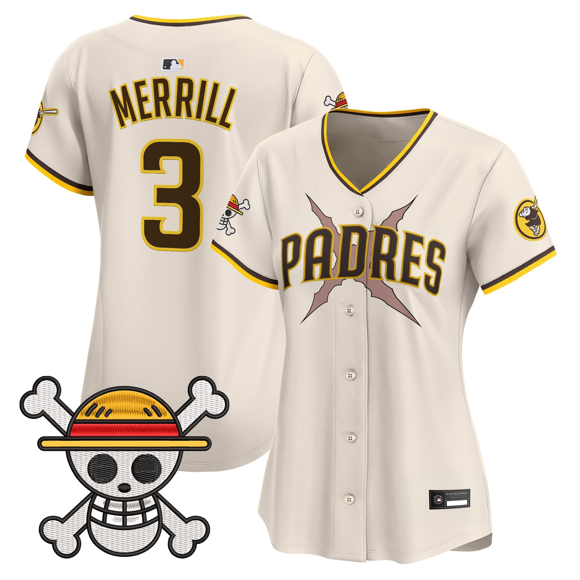 Women's Padres x One Piece Vapor Premier Limited Jersey - Stitched