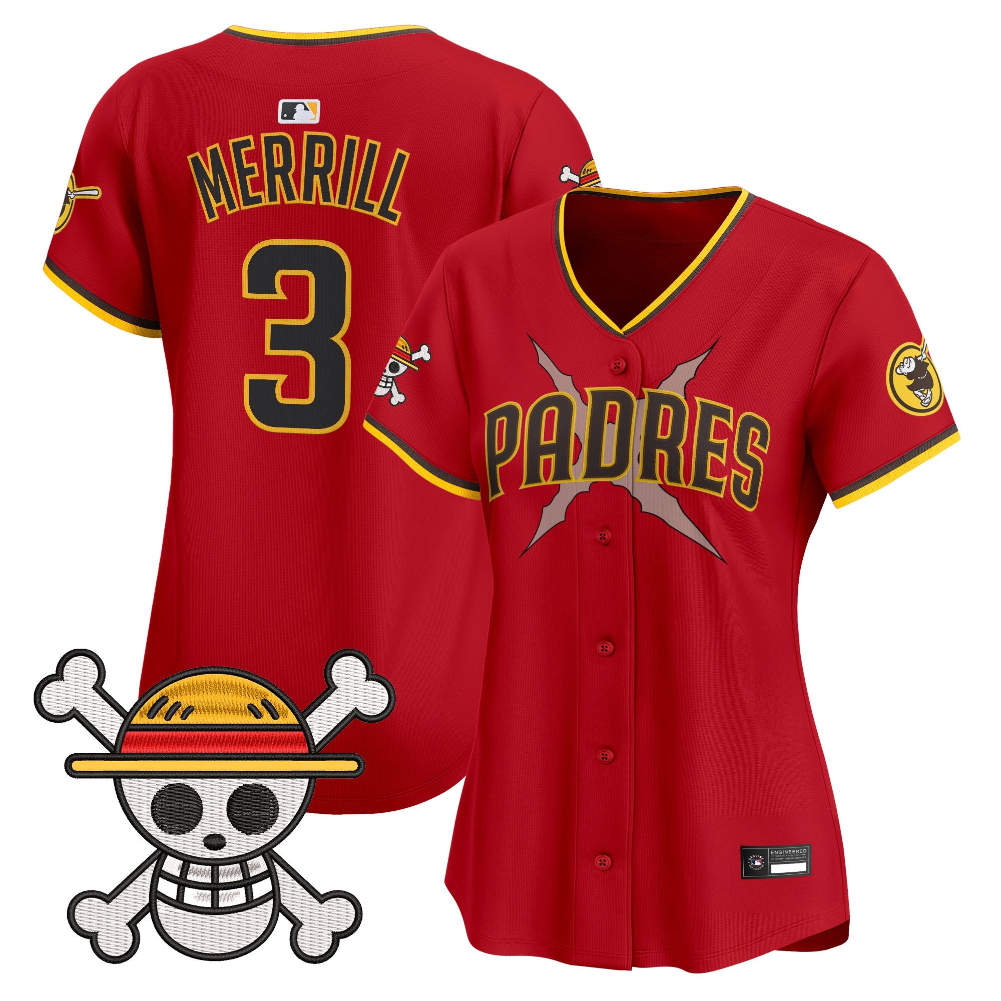 Women's Padres x One Piece Vapor Premier Limited Jersey - Stitched