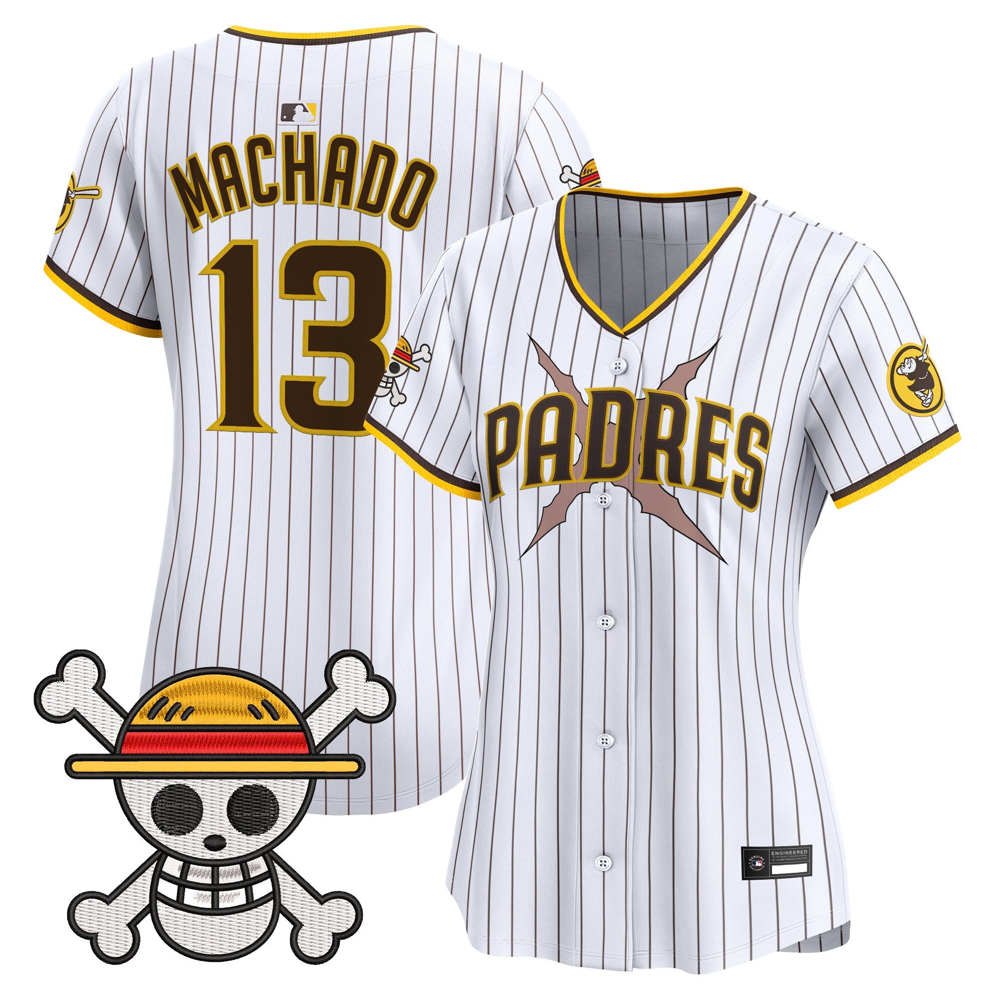 Women's Padres x One Piece Vapor Premier Limited Jersey - Stitched