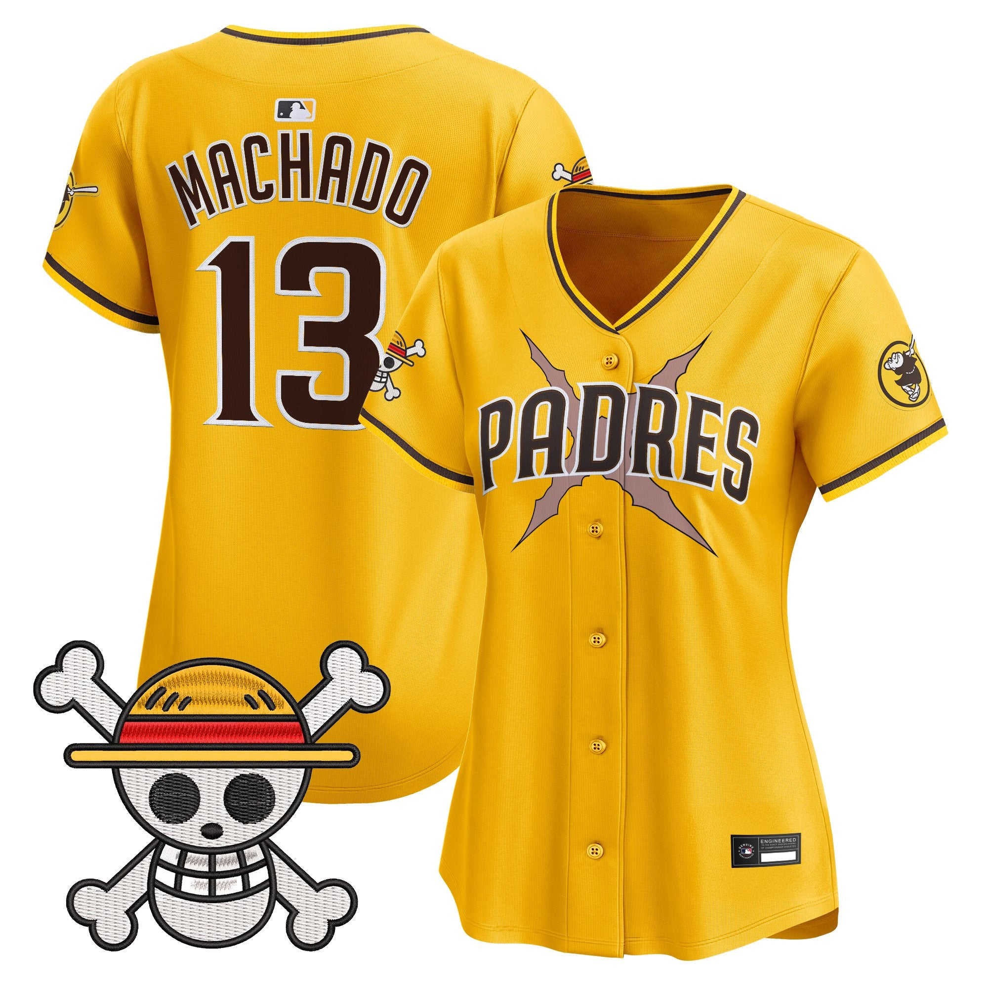 Women's Padres x One Piece Vapor Premier Limited Jersey - Stitched