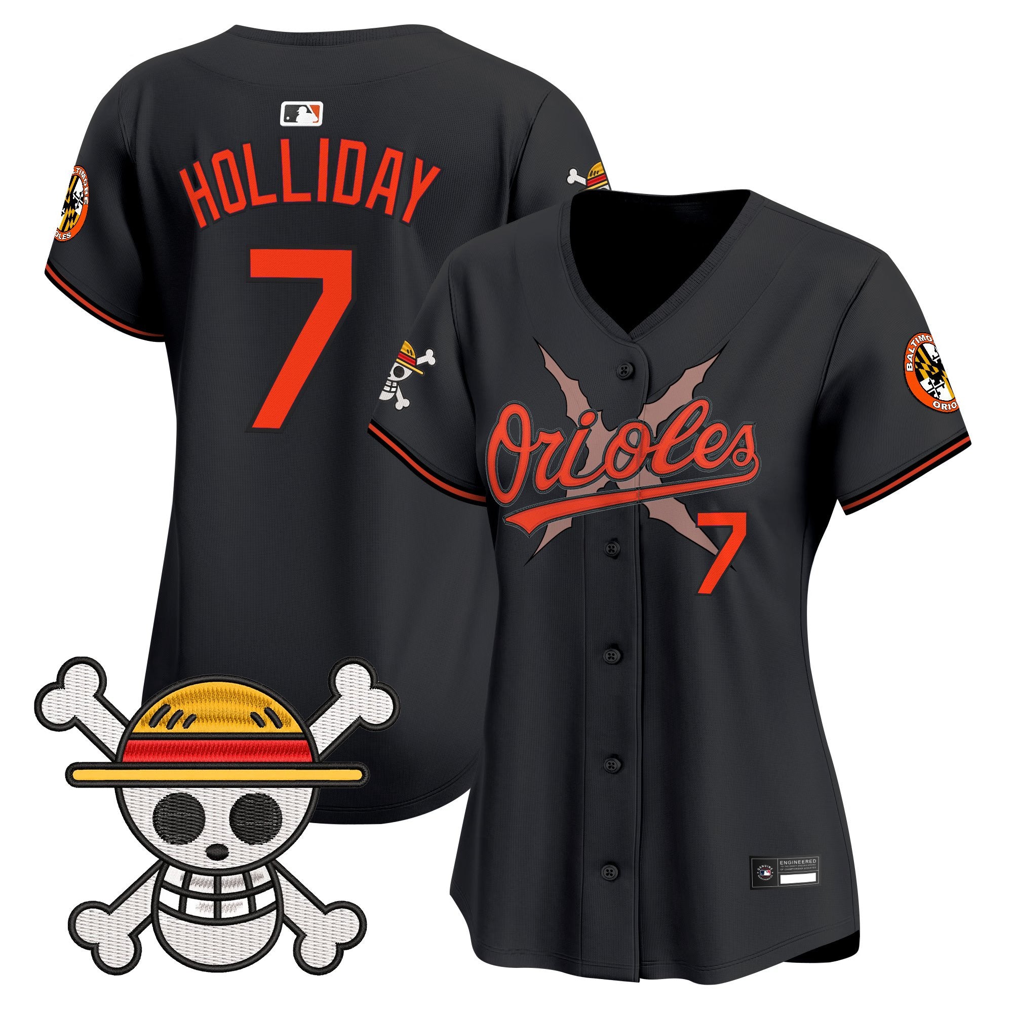 Women's Baltimore Orioles x One Piece Vapor Premier Limited Jersey - Stitched