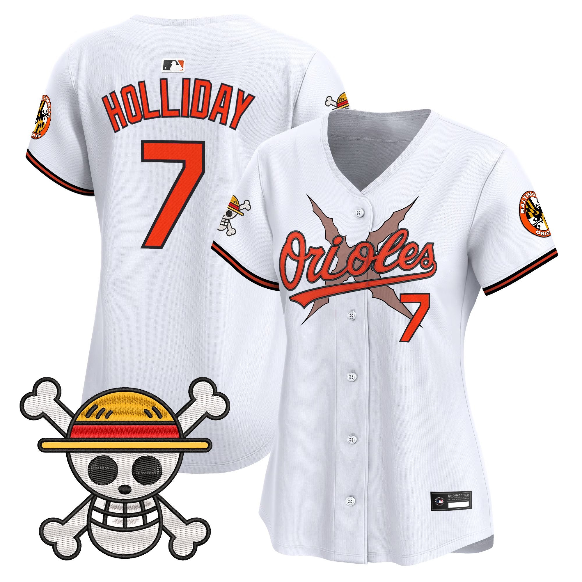 Women's Baltimore Orioles x One Piece Vapor Premier Limited Jersey - Stitched