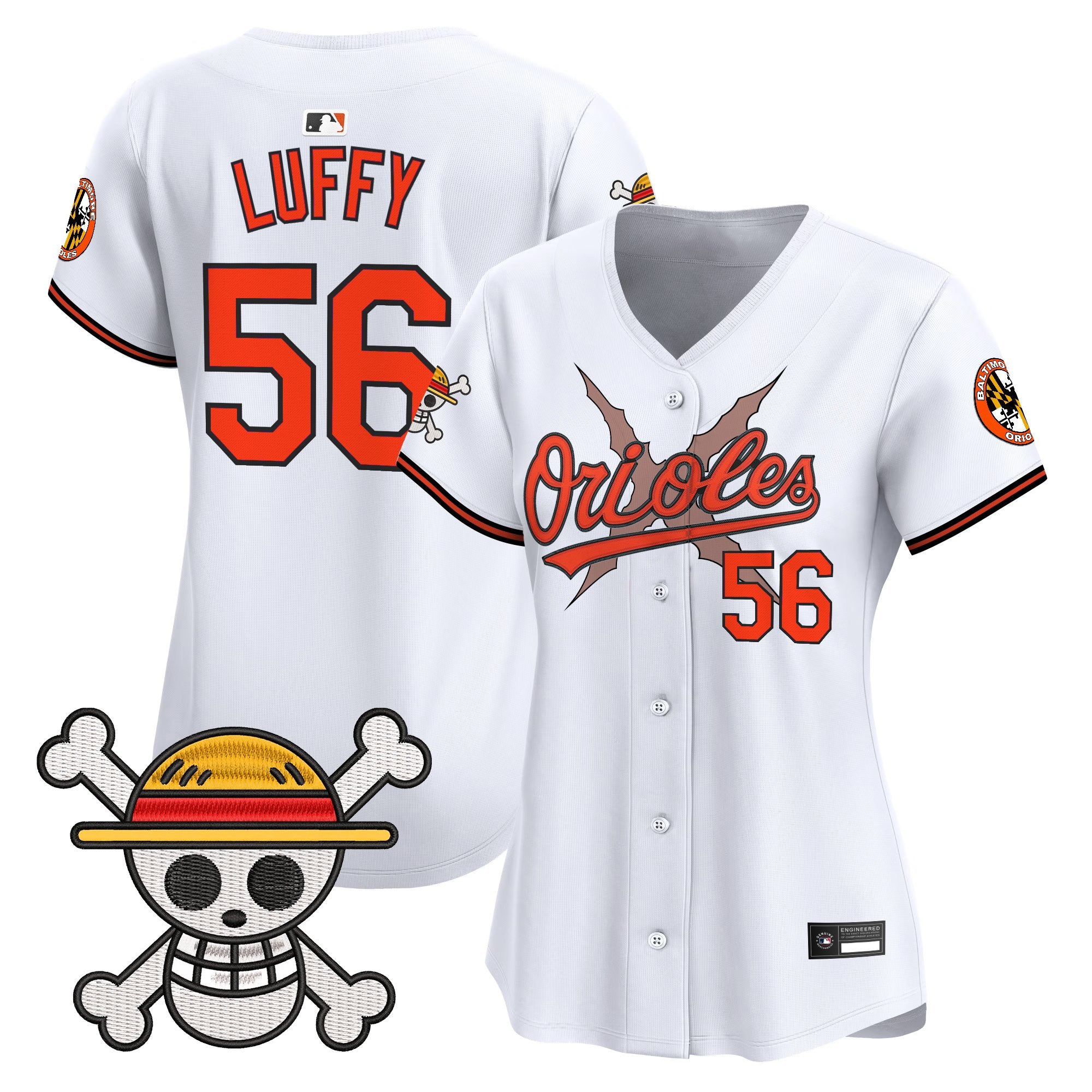 Women's Baltimore Orioles x One Piece Vapor Premier Limited Jersey - Stitched