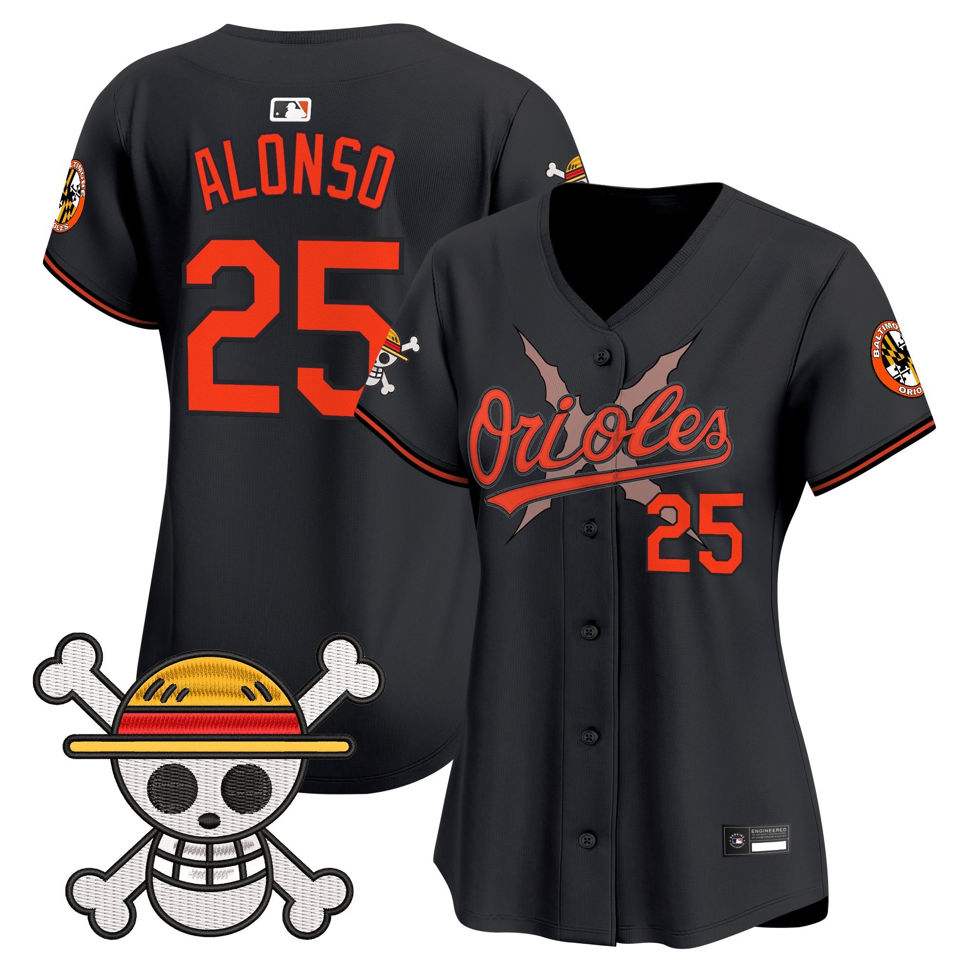 Women's Baltimore Orioles x One Piece Vapor Premier Limited Jersey - Stitched