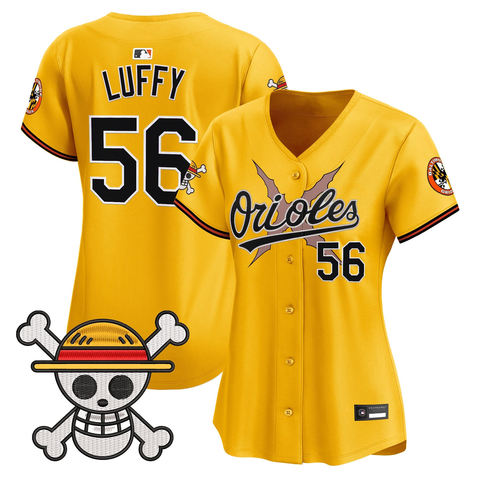 Women's Baltimore Orioles x One Piece Vapor Premier Limited Jersey - Stitched