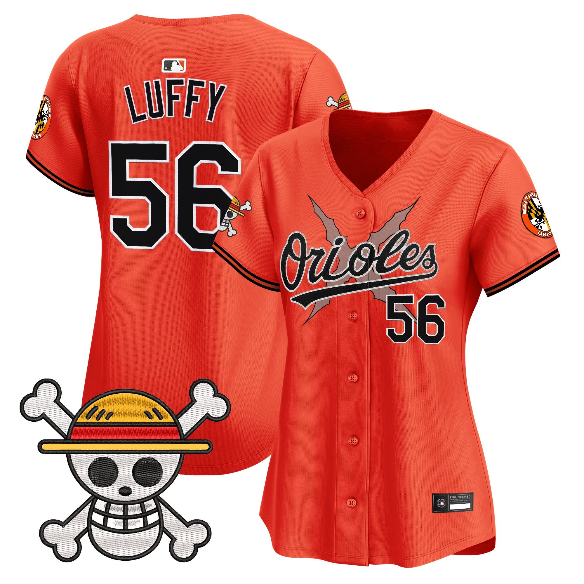 Women's Baltimore Orioles x One Piece Vapor Premier Limited Jersey - Stitched