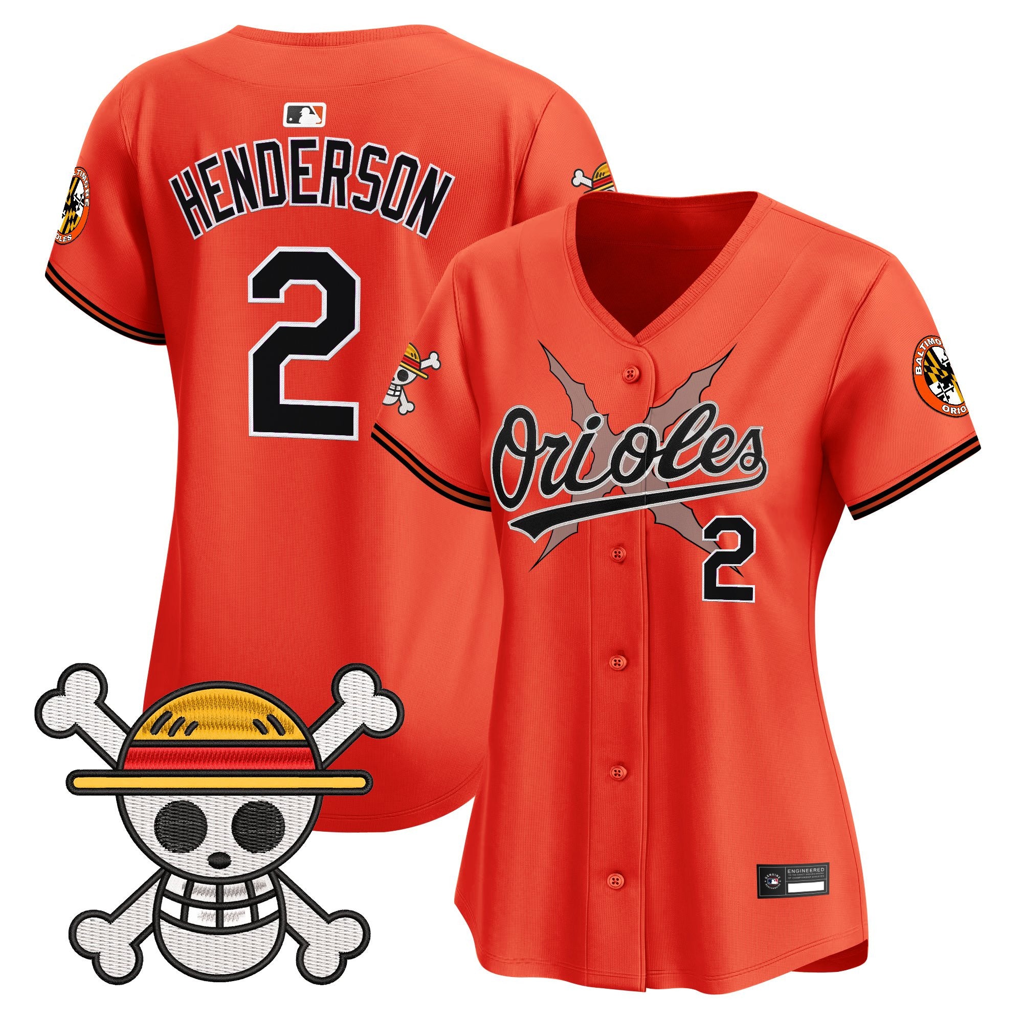 Women's Baltimore Orioles x One Piece Vapor Premier Limited Jersey - Stitched
