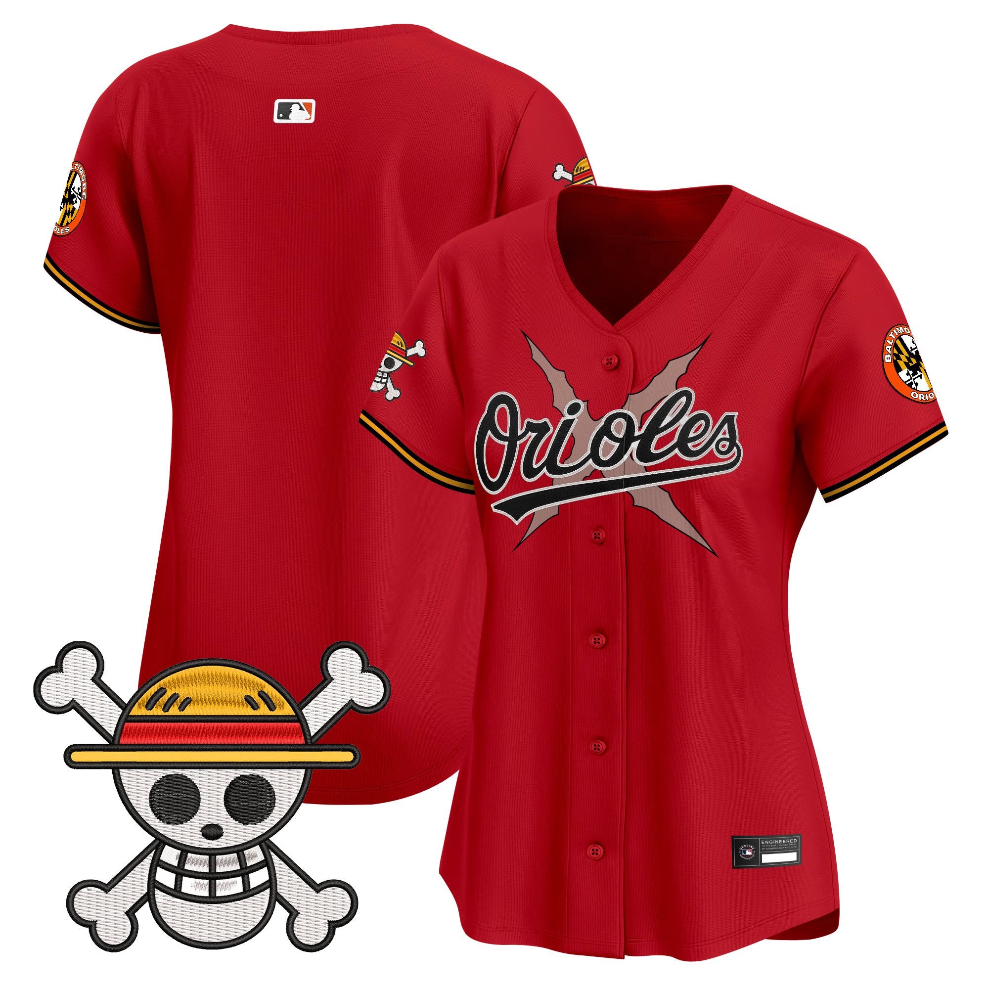 Women's Baltimore Orioles x One Piece Vapor Premier Limited Jersey - Stitched