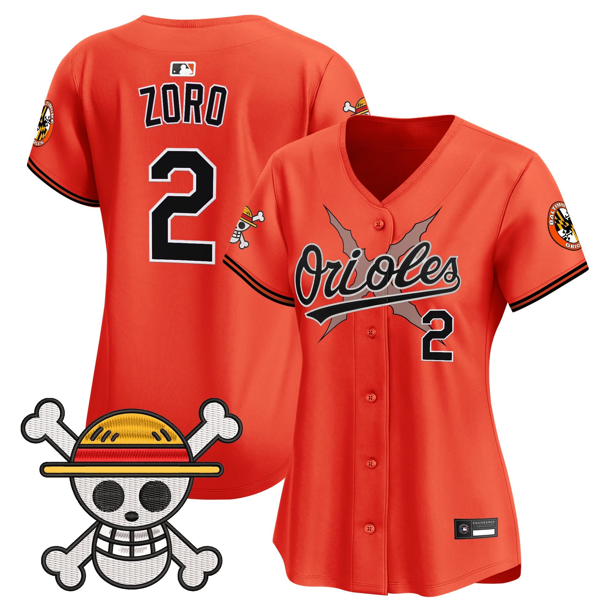 Women's Baltimore Orioles x One Piece Vapor Premier Limited Jersey - Stitched