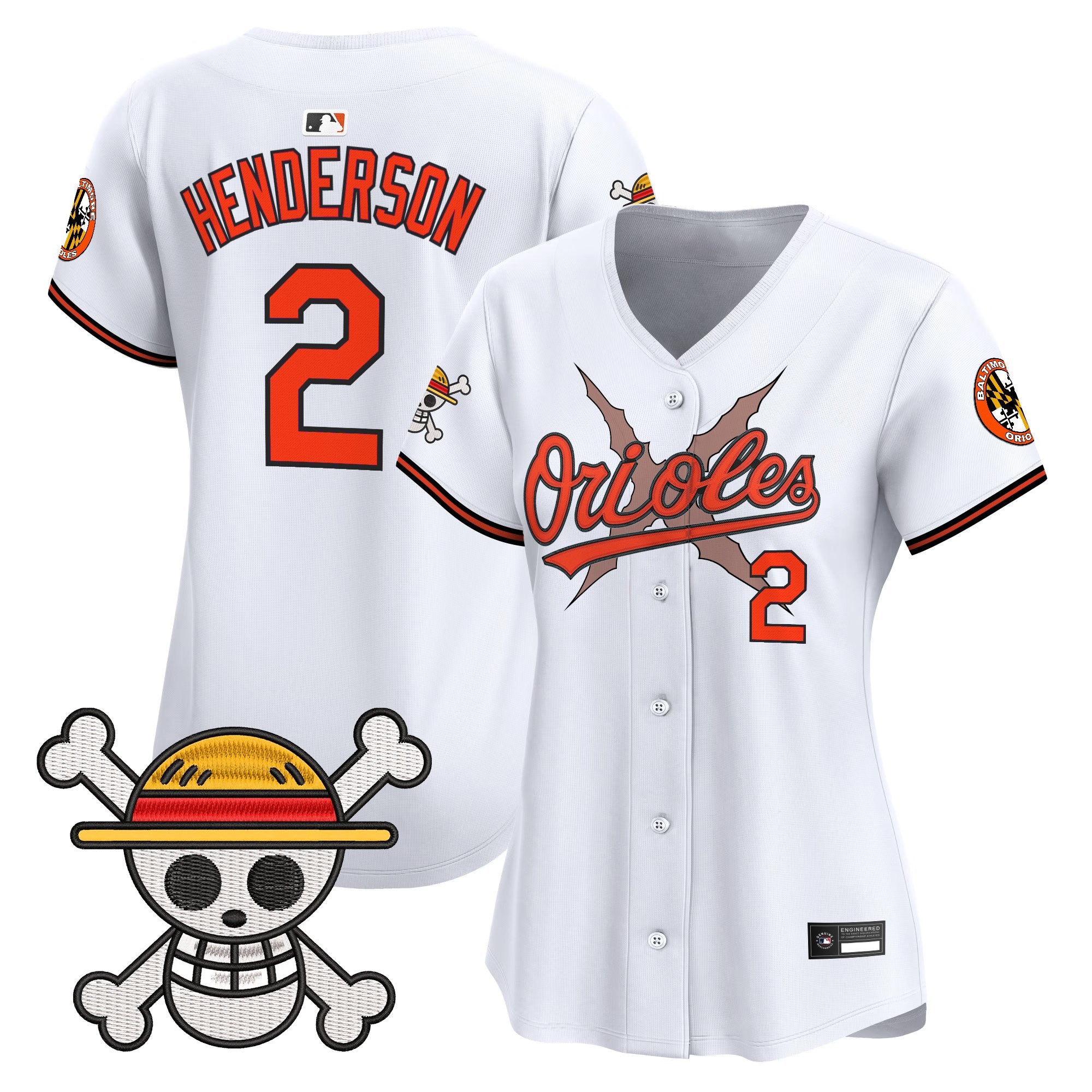 Women's Baltimore Orioles x One Piece Vapor Premier Limited Jersey - Stitched