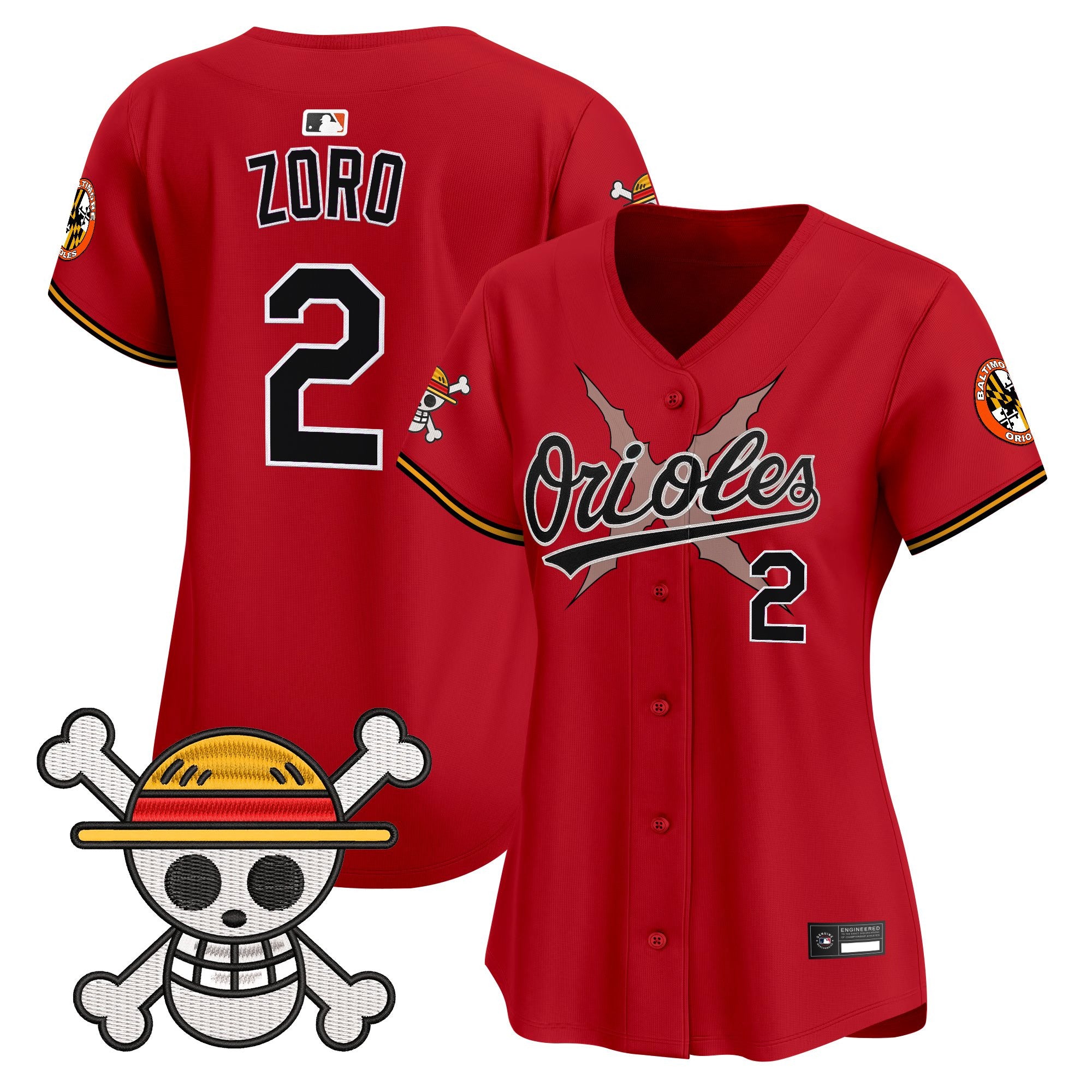 Women's Baltimore Orioles x One Piece Vapor Premier Limited Jersey - Stitched