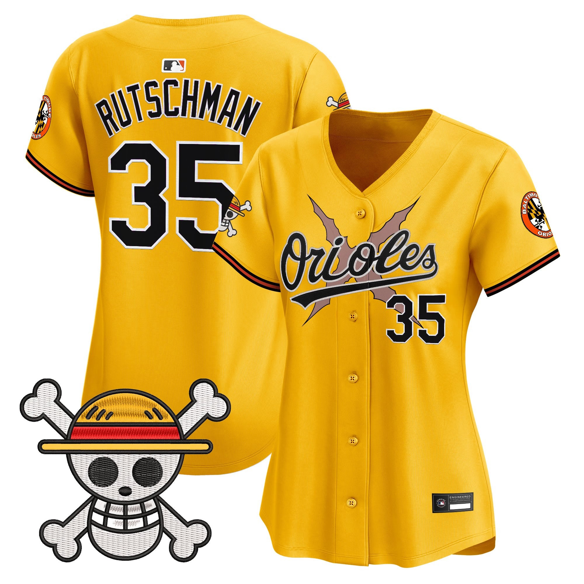 Women's Baltimore Orioles x One Piece Vapor Premier Limited Jersey - Stitched