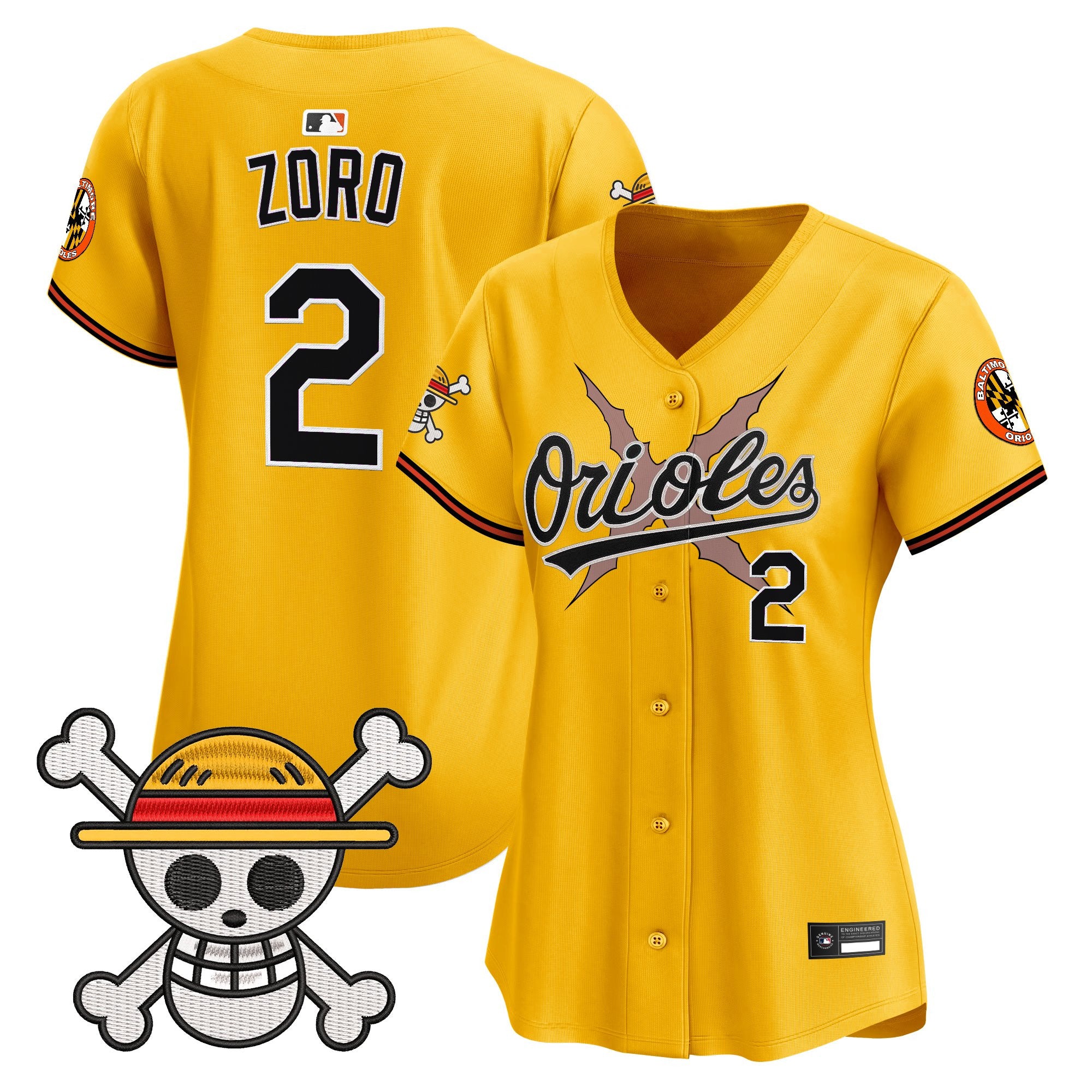 Women's Baltimore Orioles x One Piece Vapor Premier Limited Jersey - Stitched