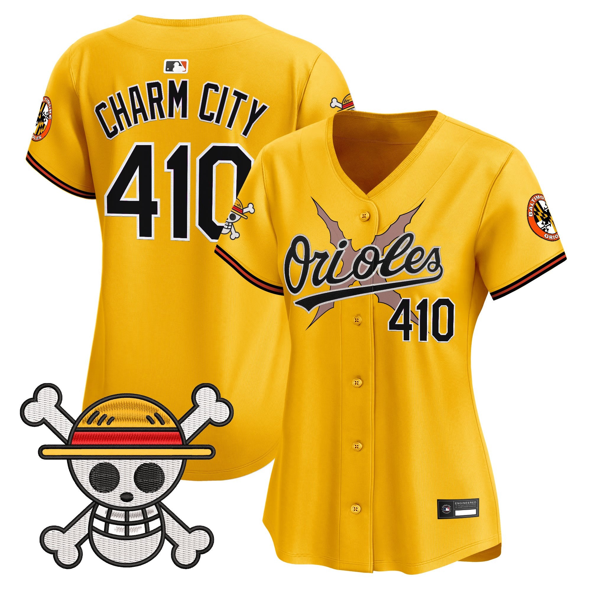 Women's Baltimore Orioles x One Piece Vapor Premier Limited Jersey - Stitched