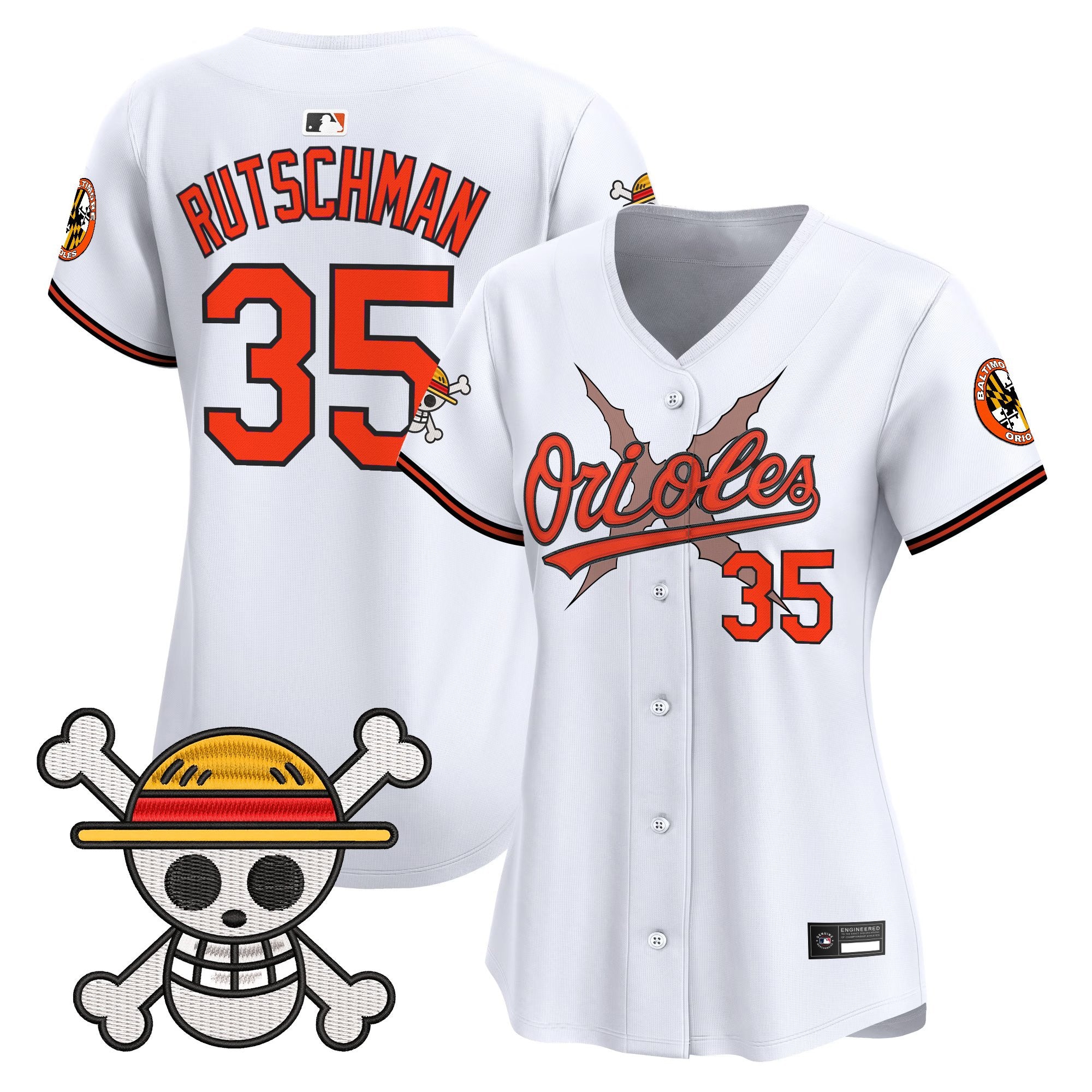 Women's Baltimore Orioles x One Piece Vapor Premier Limited Jersey - Stitched