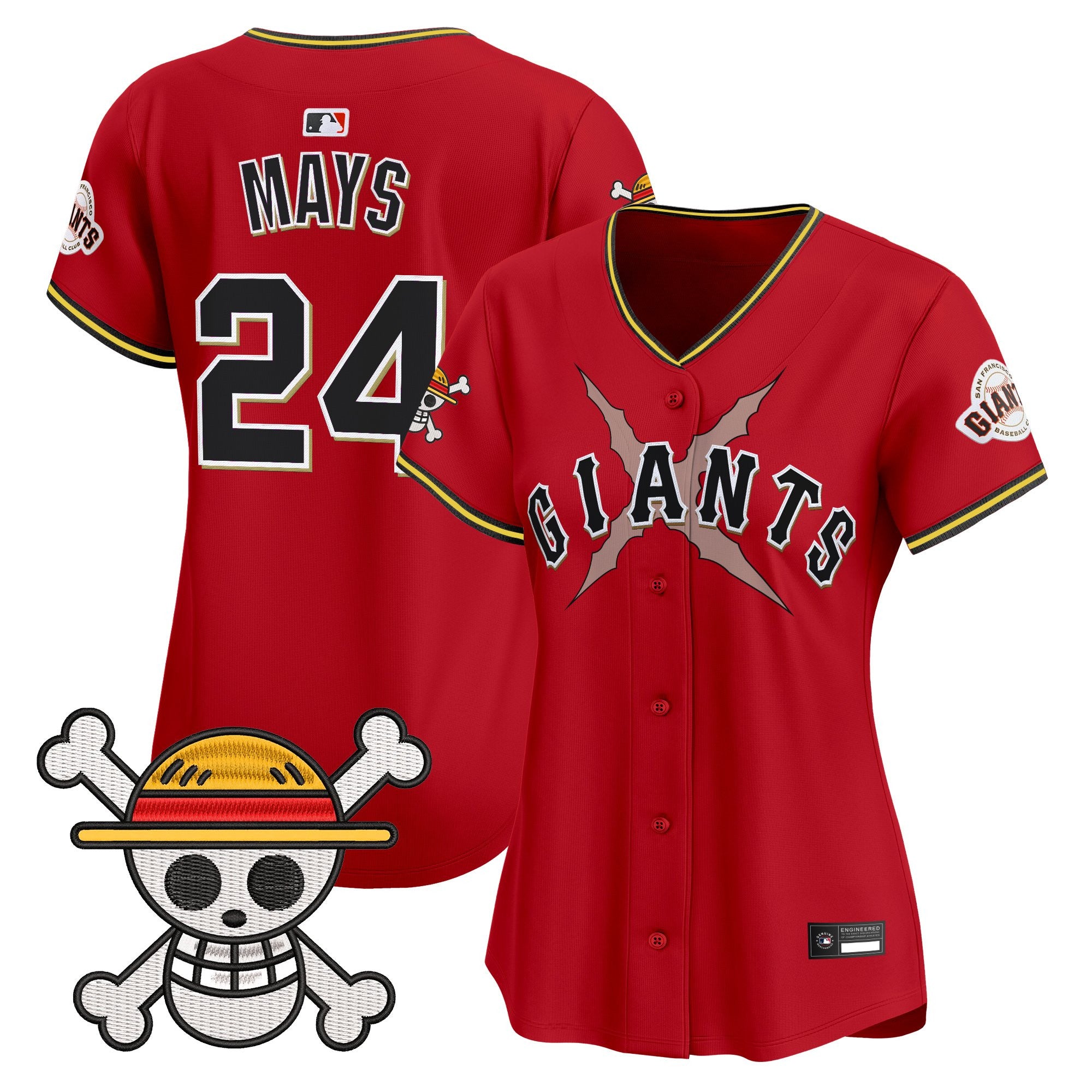 Women's San Francisco Giants x One Piece Vapor Premier Limited Jersey - Stitched