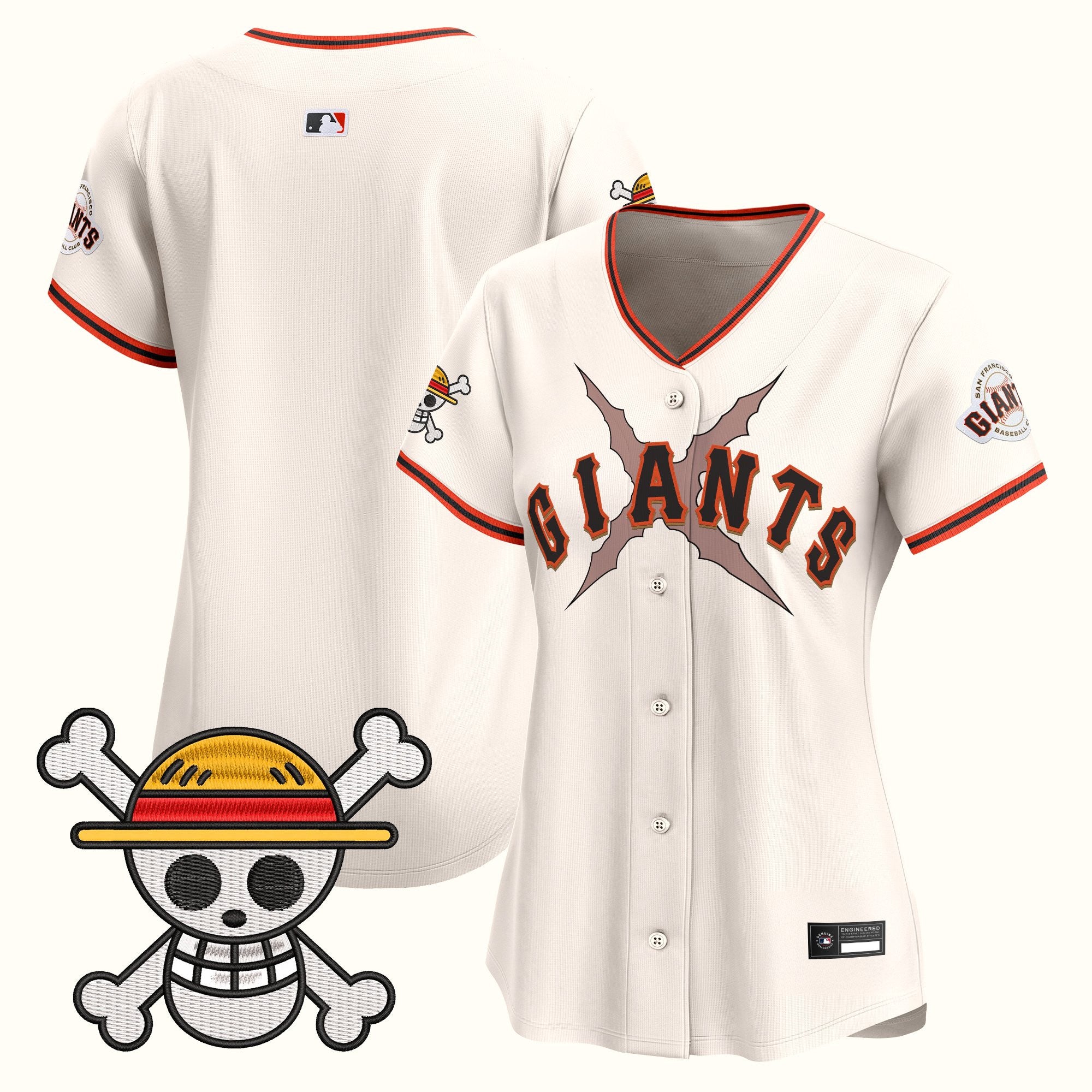 Women's San Francisco Giants x One Piece Vapor Premier Limited Jersey - Stitched
