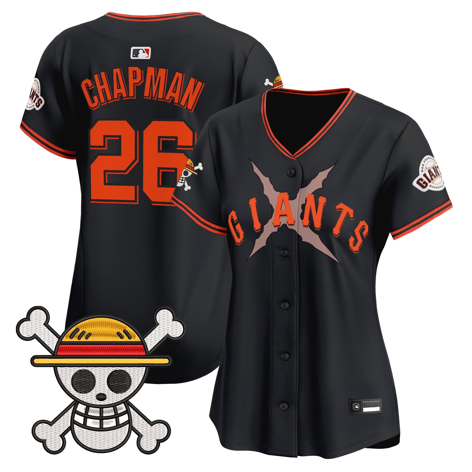 Women's San Francisco Giants x One Piece Vapor Premier Limited Jersey - Stitched