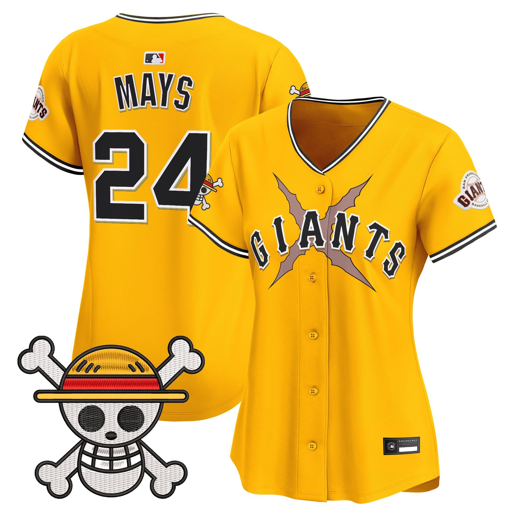 Women's San Francisco Giants x One Piece Vapor Premier Limited Jersey - Stitched