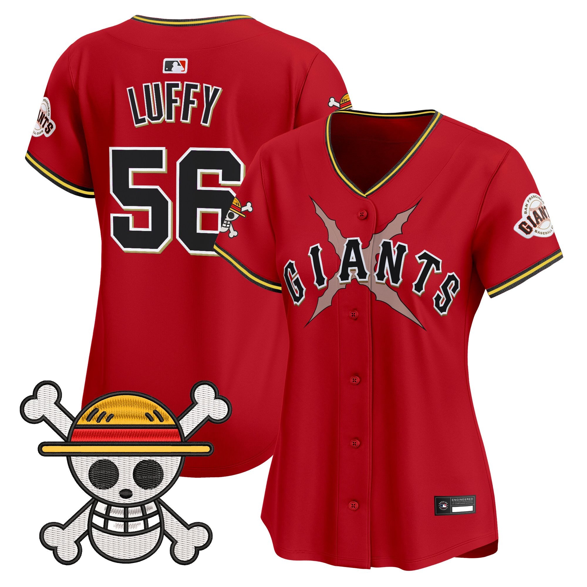 Women's San Francisco Giants x One Piece Vapor Premier Limited Jersey - Stitched
