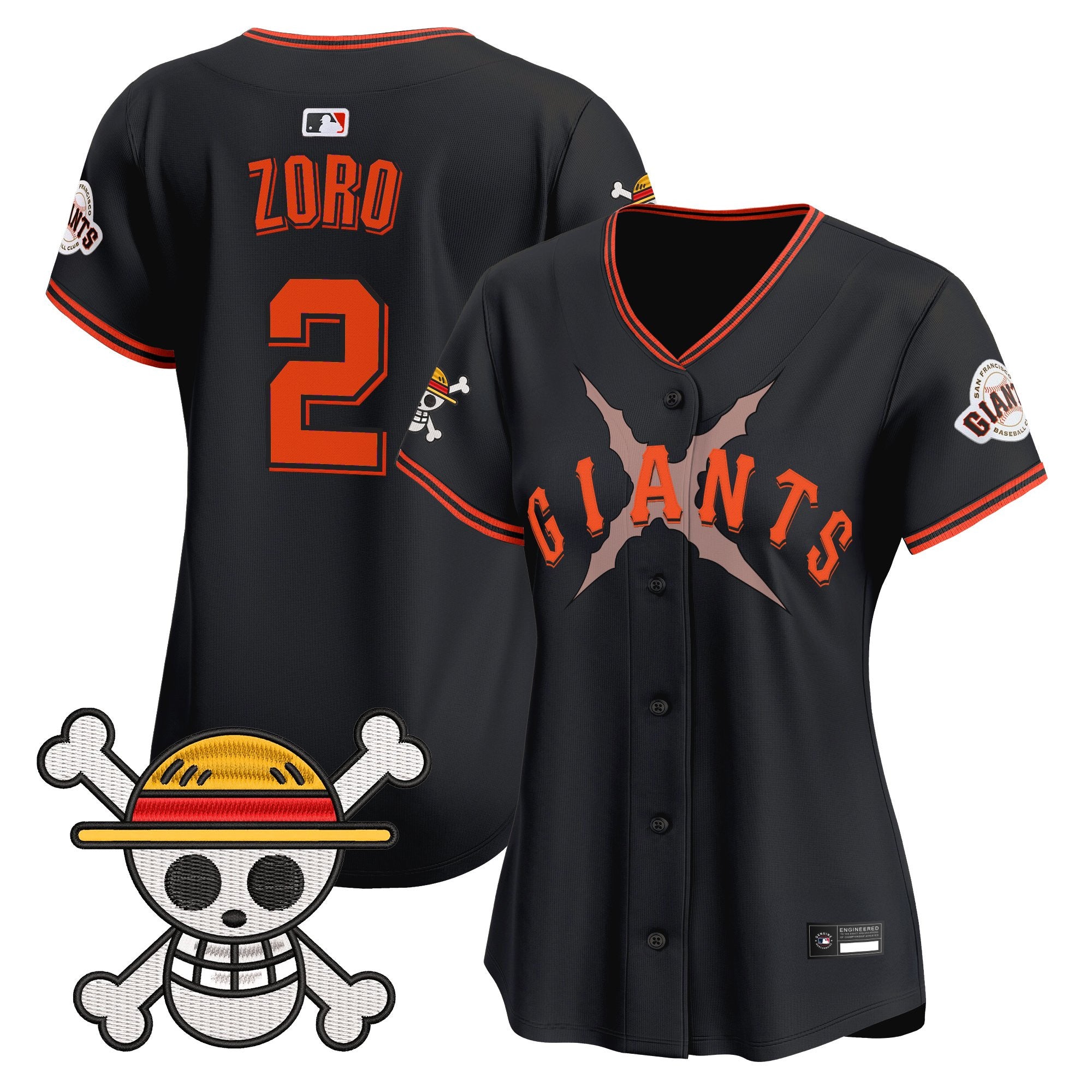 Women's San Francisco Giants x One Piece Vapor Premier Limited Jersey - Stitched