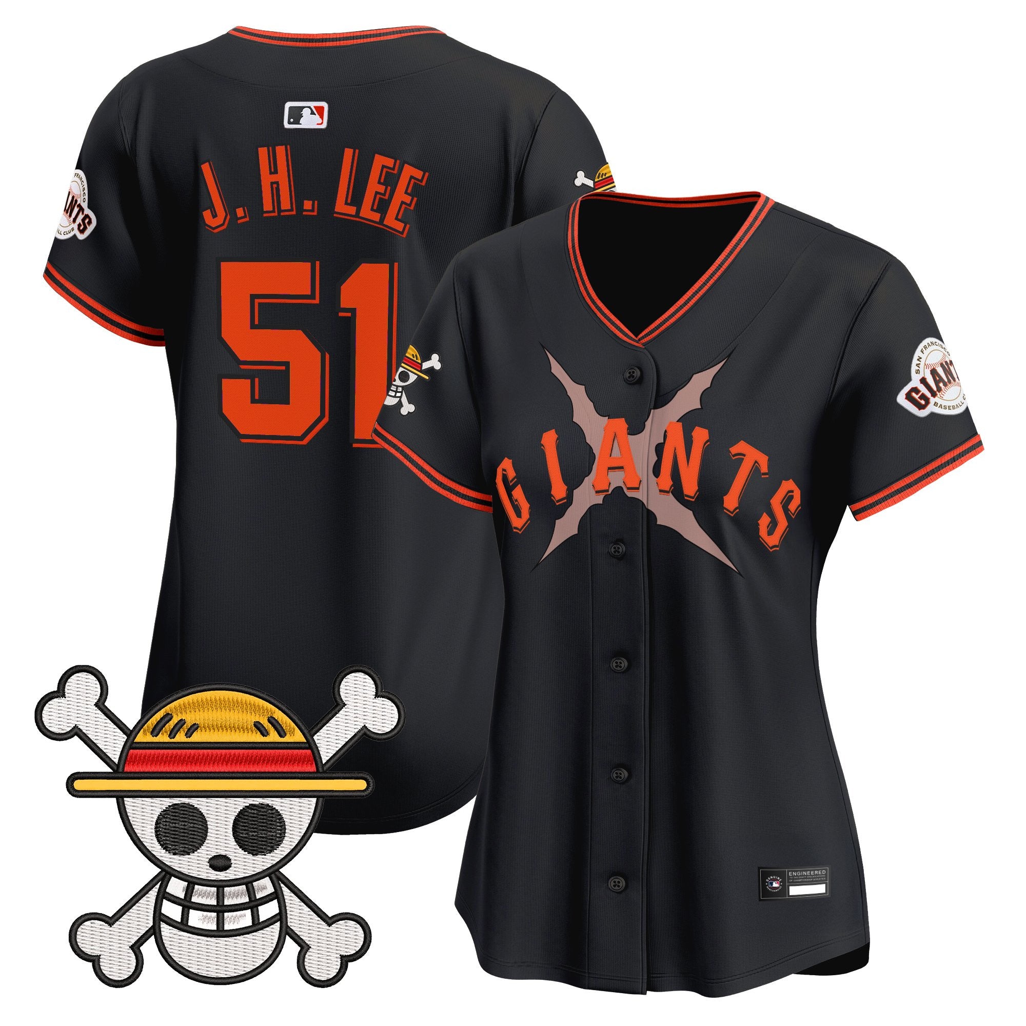 Women's San Francisco Giants x One Piece Vapor Premier Limited Jersey - Stitched