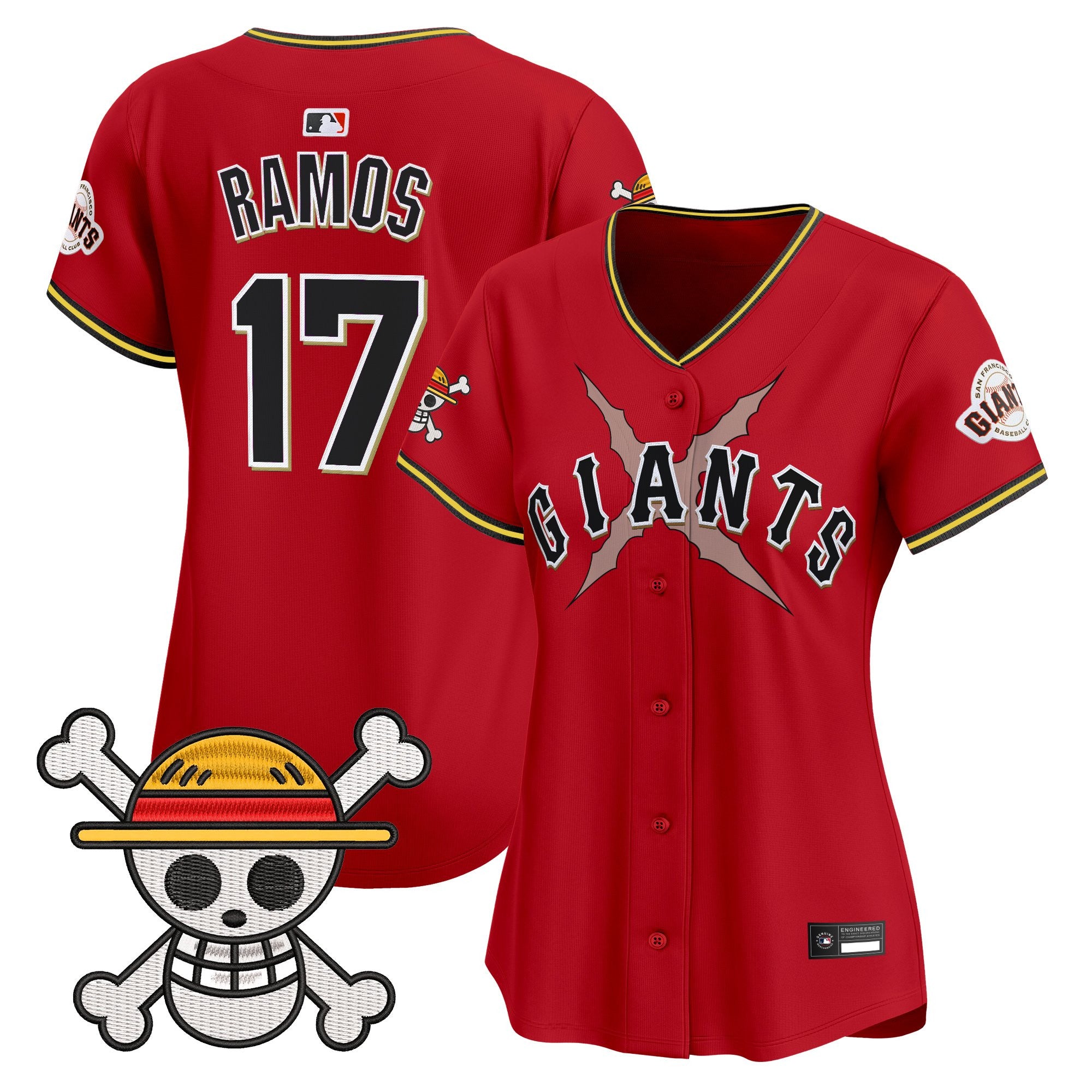 Women's San Francisco Giants x One Piece Vapor Premier Limited Jersey - Stitched
